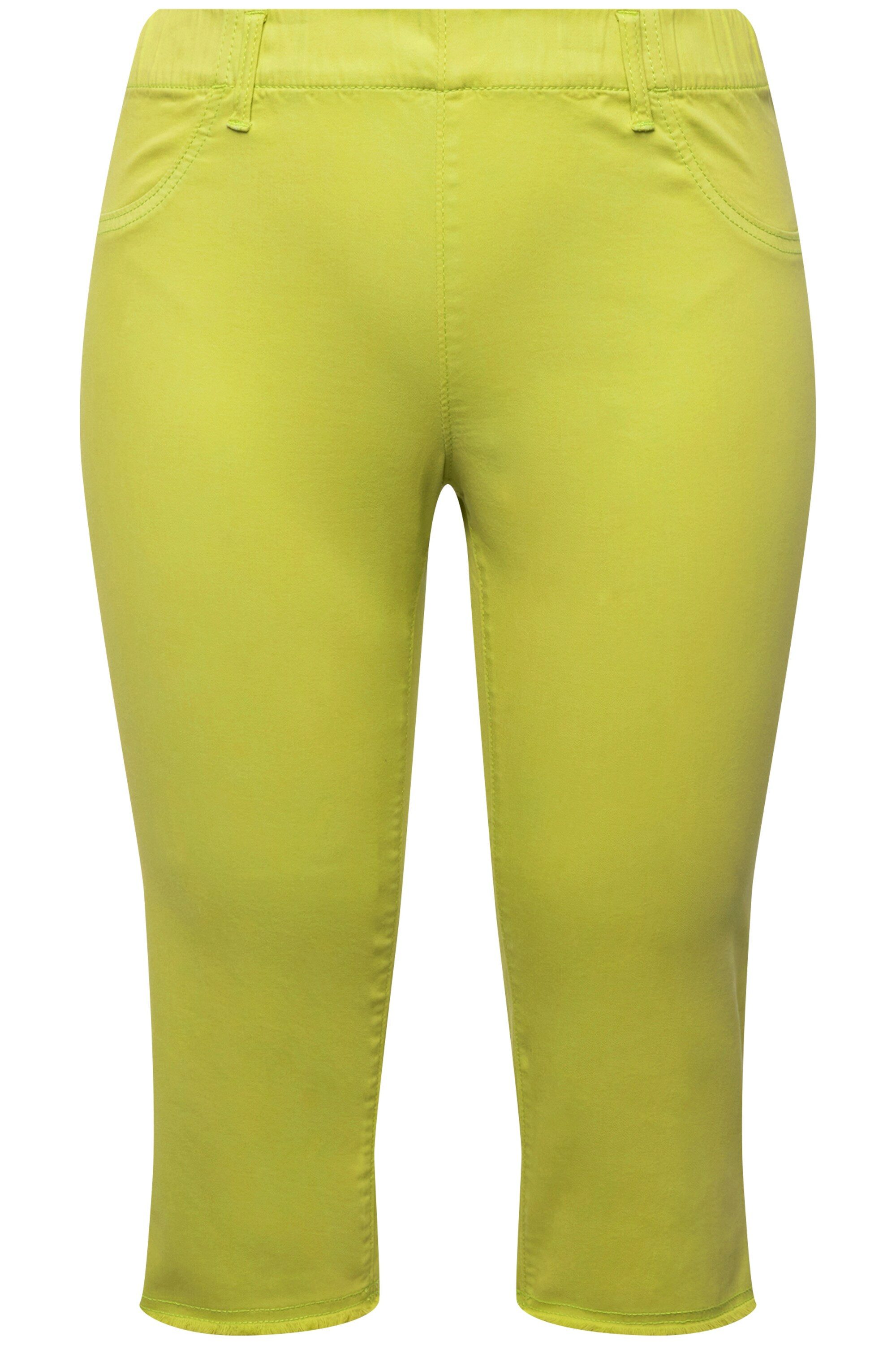 Ulla Popken Caprihose Caprihose Sienna Fransensaum günstig online kaufen