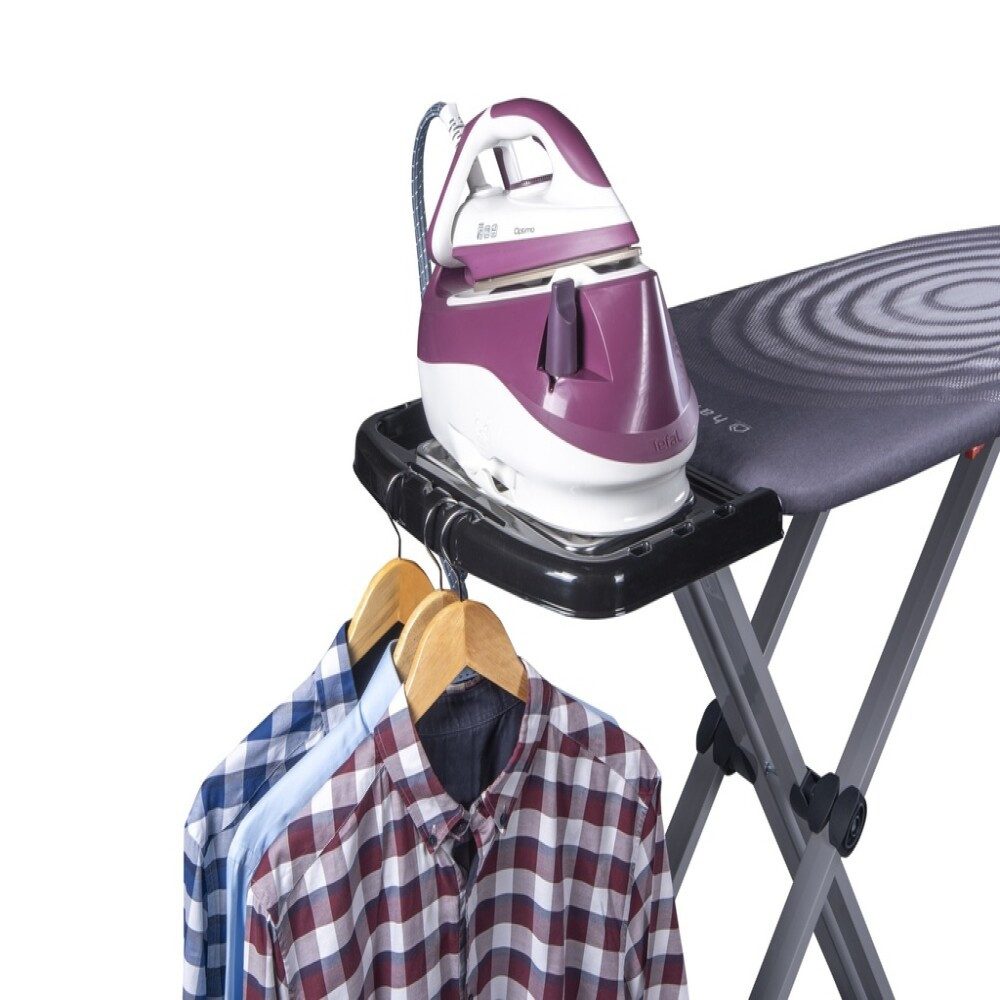 Harbinger Bügelbrett Bügelbrett 46x127 cm, höhenverstellbar, rutschfest, für Dampfbügelstat