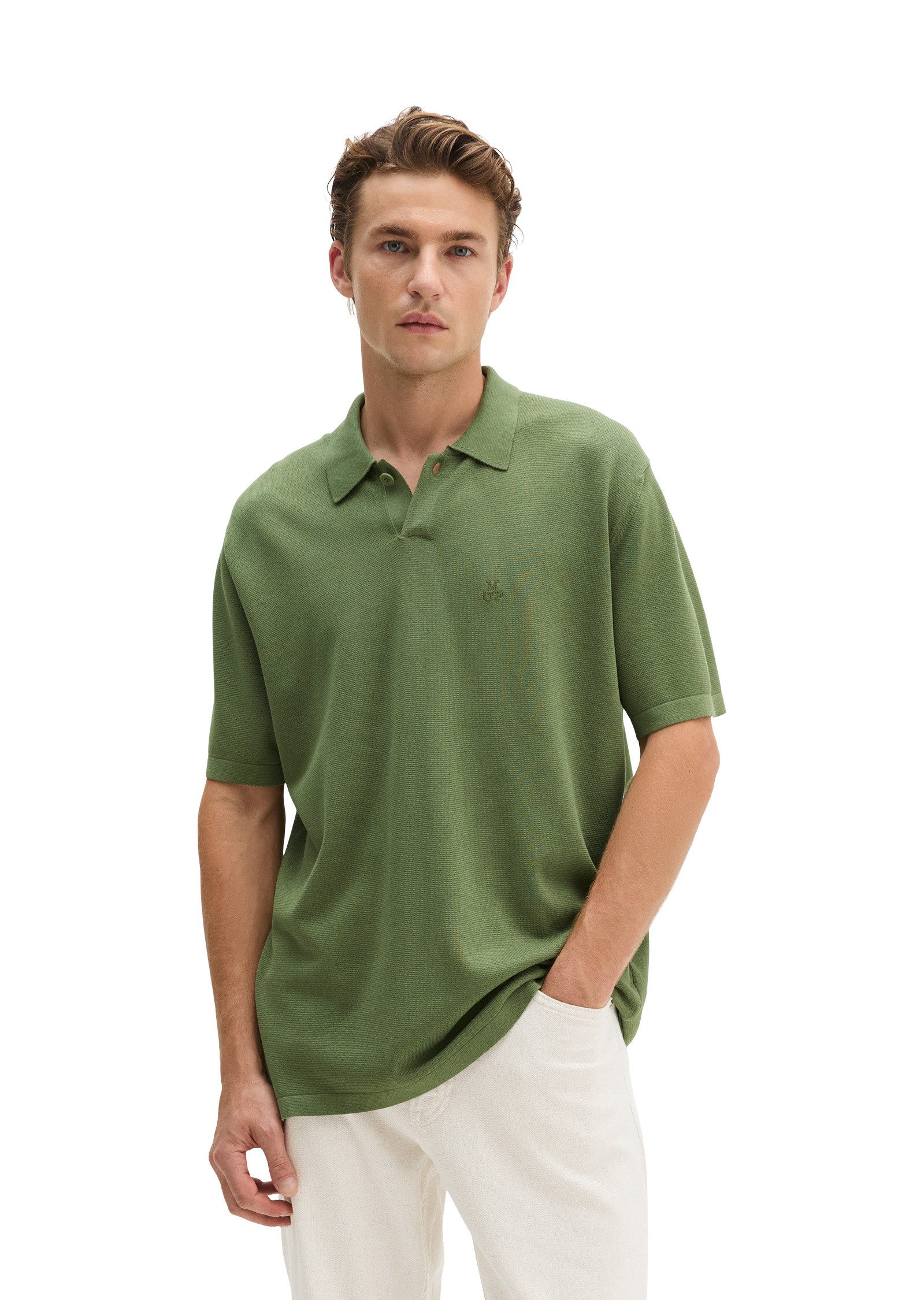 Marc O'Polo Poloshirt aus reiner Bio-Baumwolle