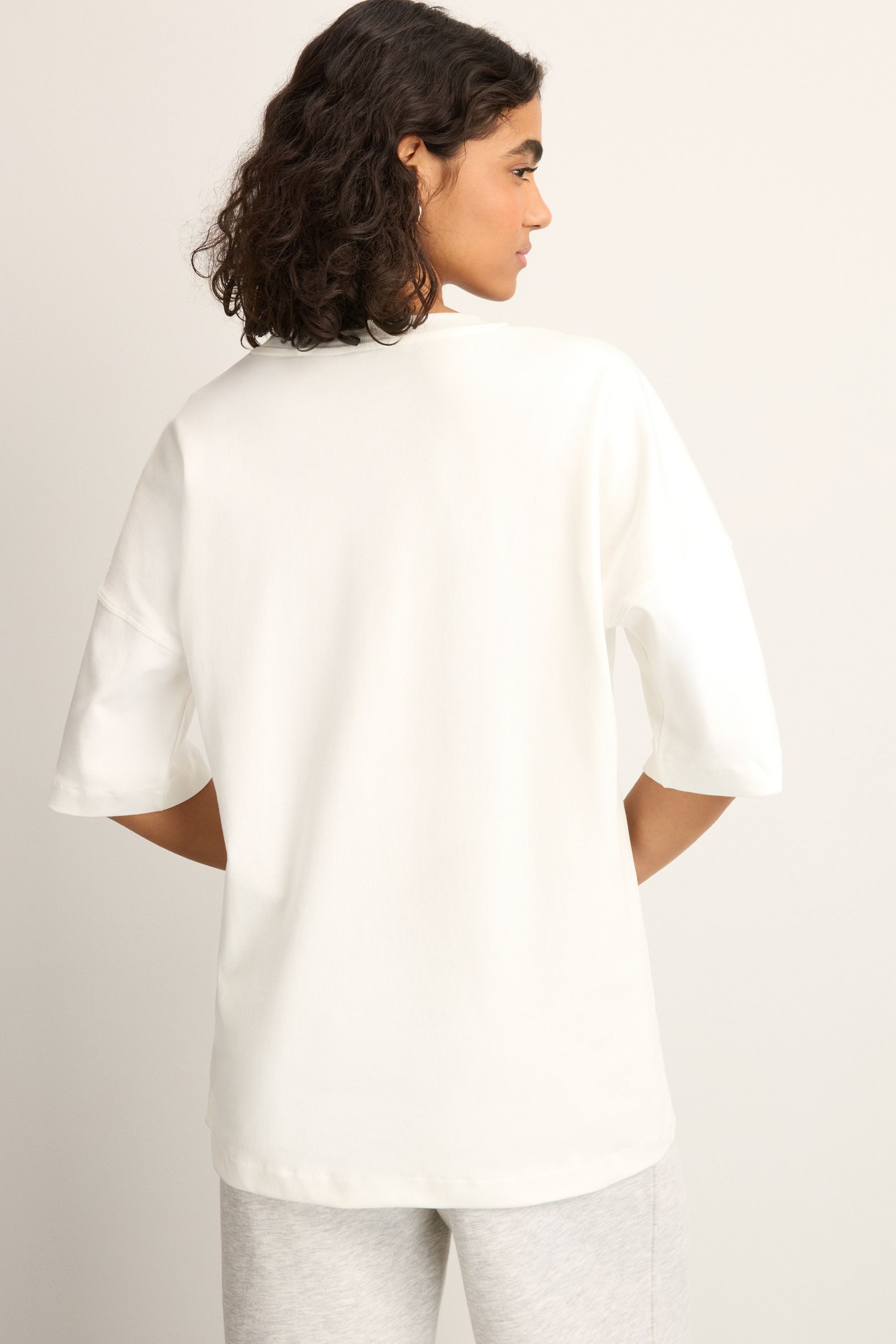 Next T-Shirt Oversize-T-Shirts aus 100 % Baumwolle, günstig online kaufen