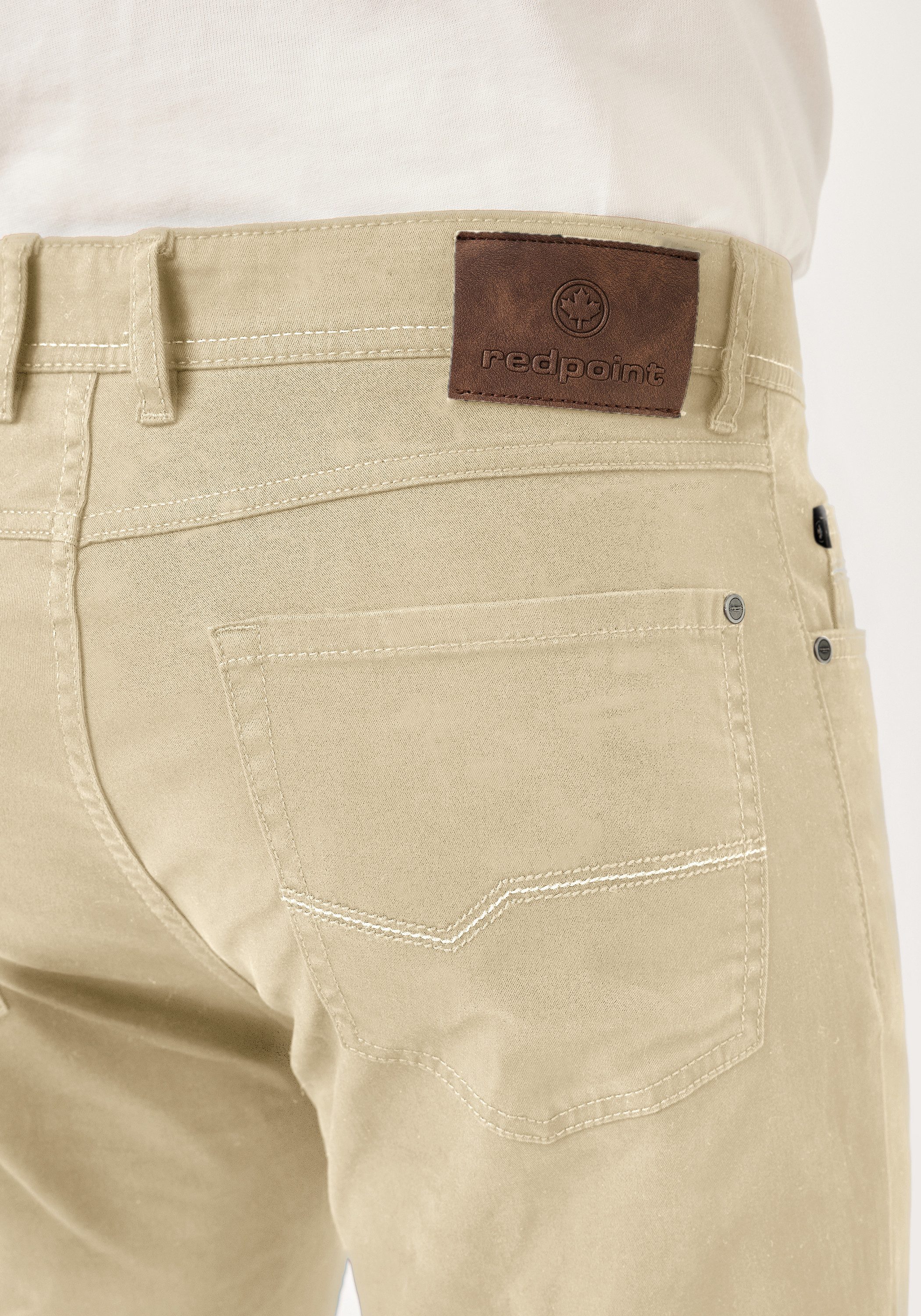 Redpoint Stoffhose MONTREAL Regular Fit 5-Pocket Hose mit elastischem Bund