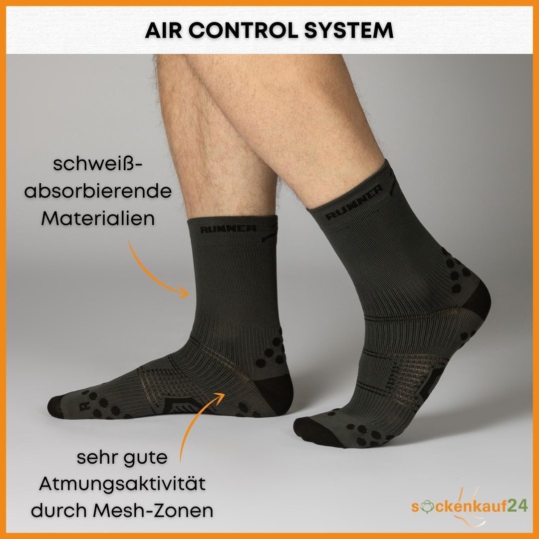 sockenkauf24 Laufsocken Sportsocken für Herren & Damen Laufsocken (3-Paar) Atmungsaktive Running Socks 50201P WP