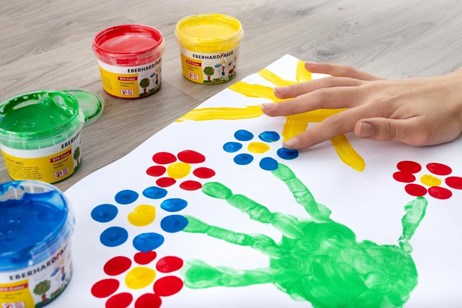 Eberhard Faber Fingerfarbe Eberhard Faber Fingerfarbe EFA Color 6er-Set