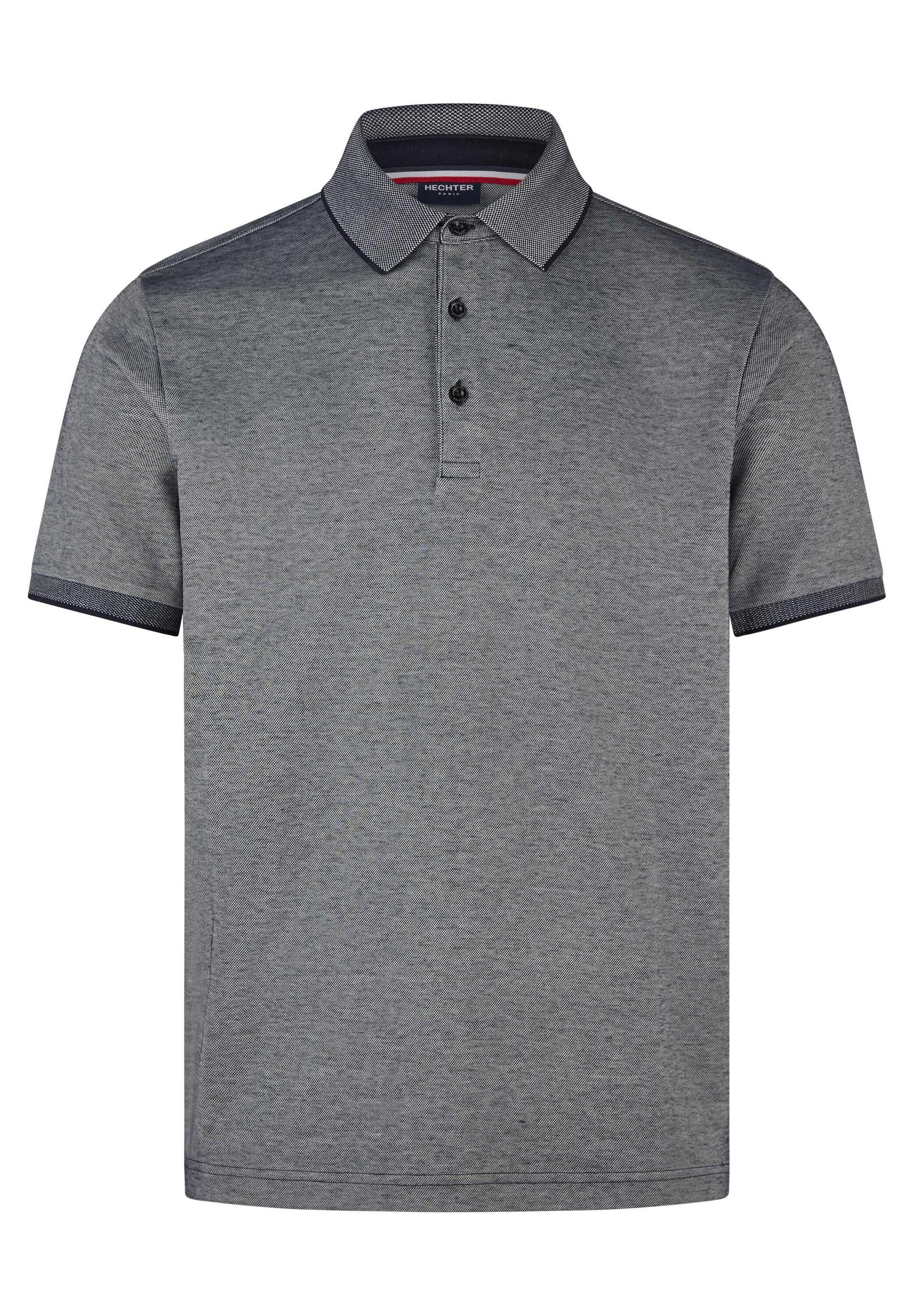 HECHTER PARIS Poloshirt (1-tlg) Klassisches Two-Tone-Piqué-Design
