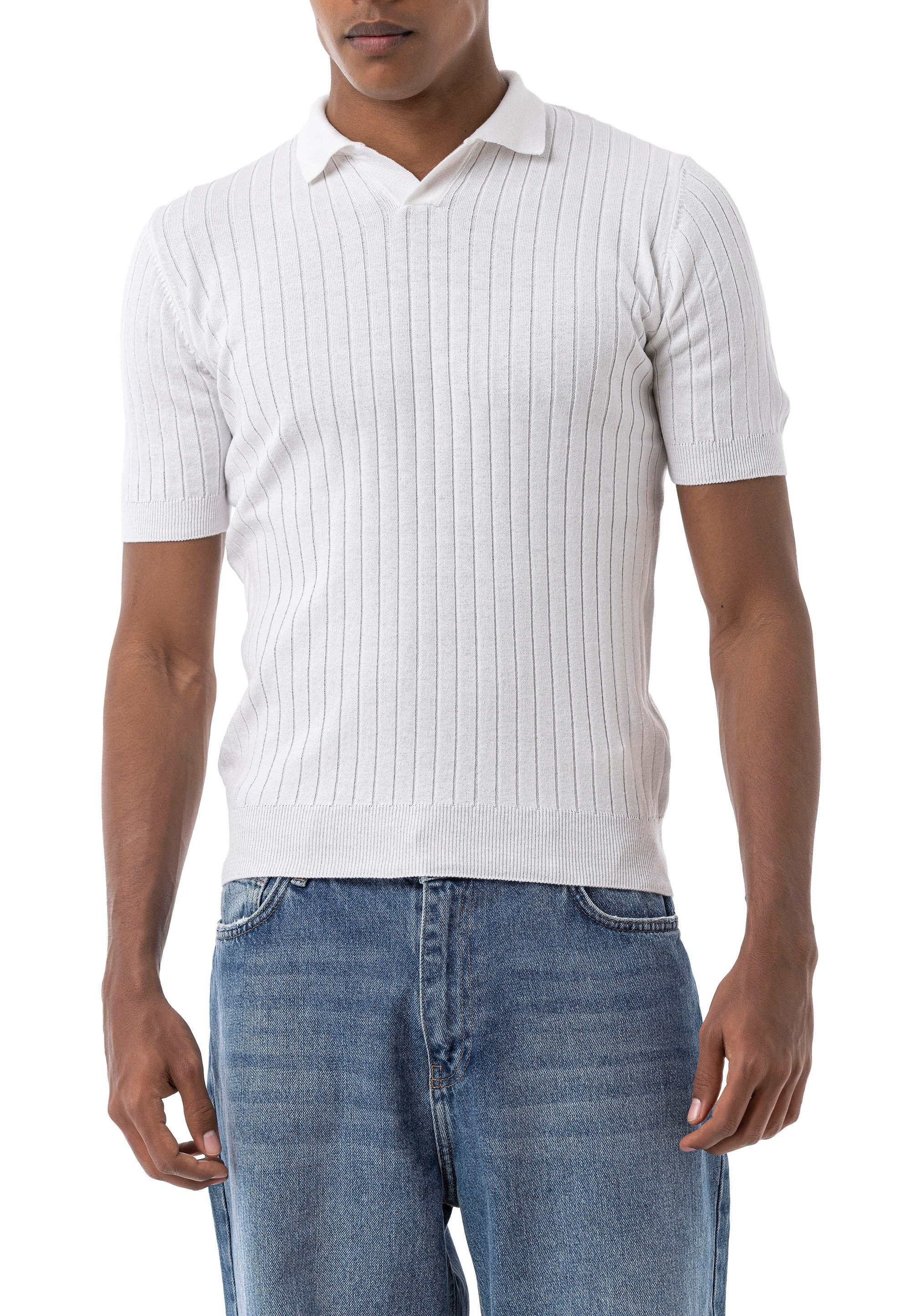 RedBridge Poloshirt by Tarz Cool - Strick-Shirt, gerippt, kurzarm, Slim Fit günstig online kaufen