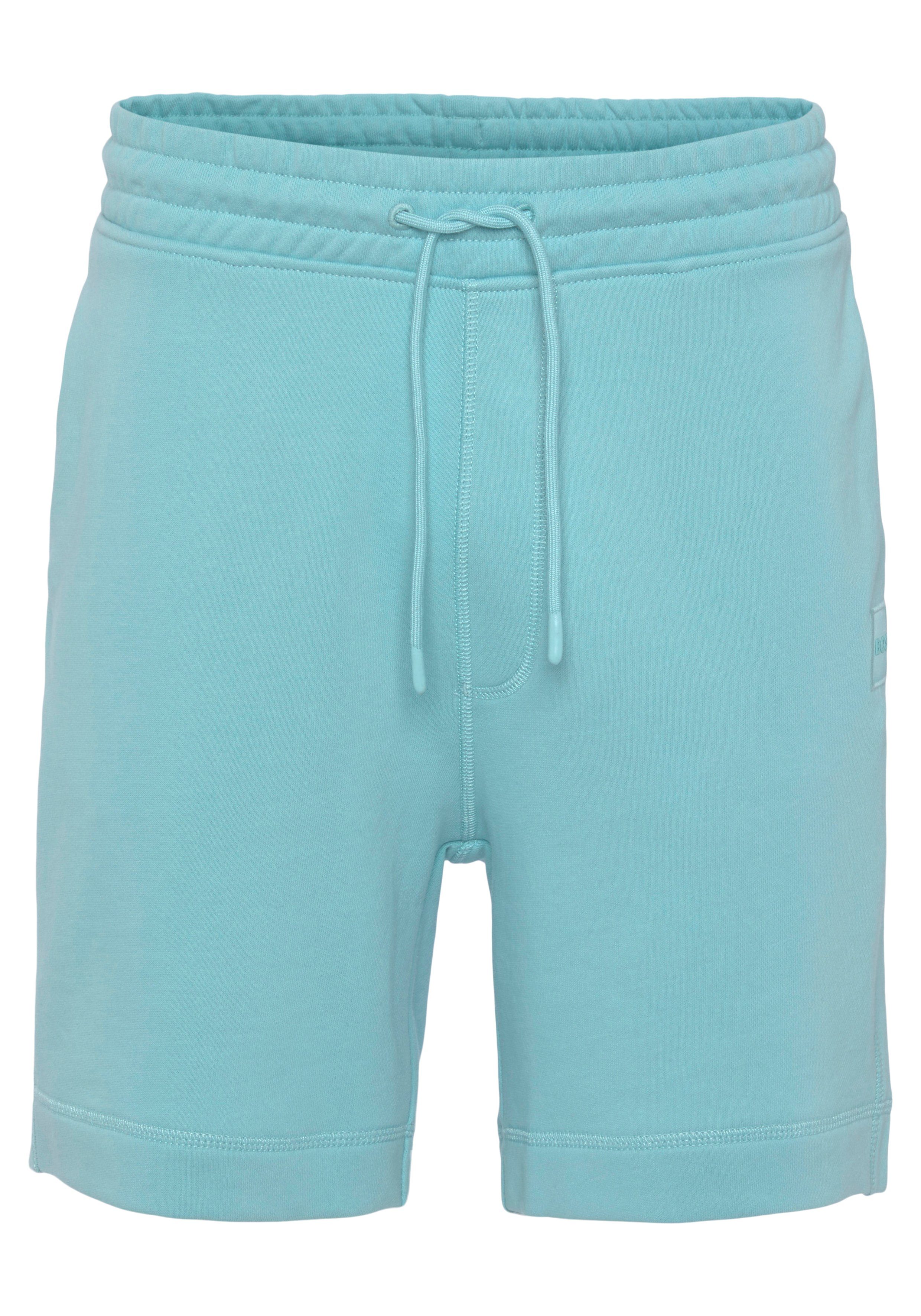 BOSS ORANGE Sweatpants mit tonigen Open Overlocknähten Blue