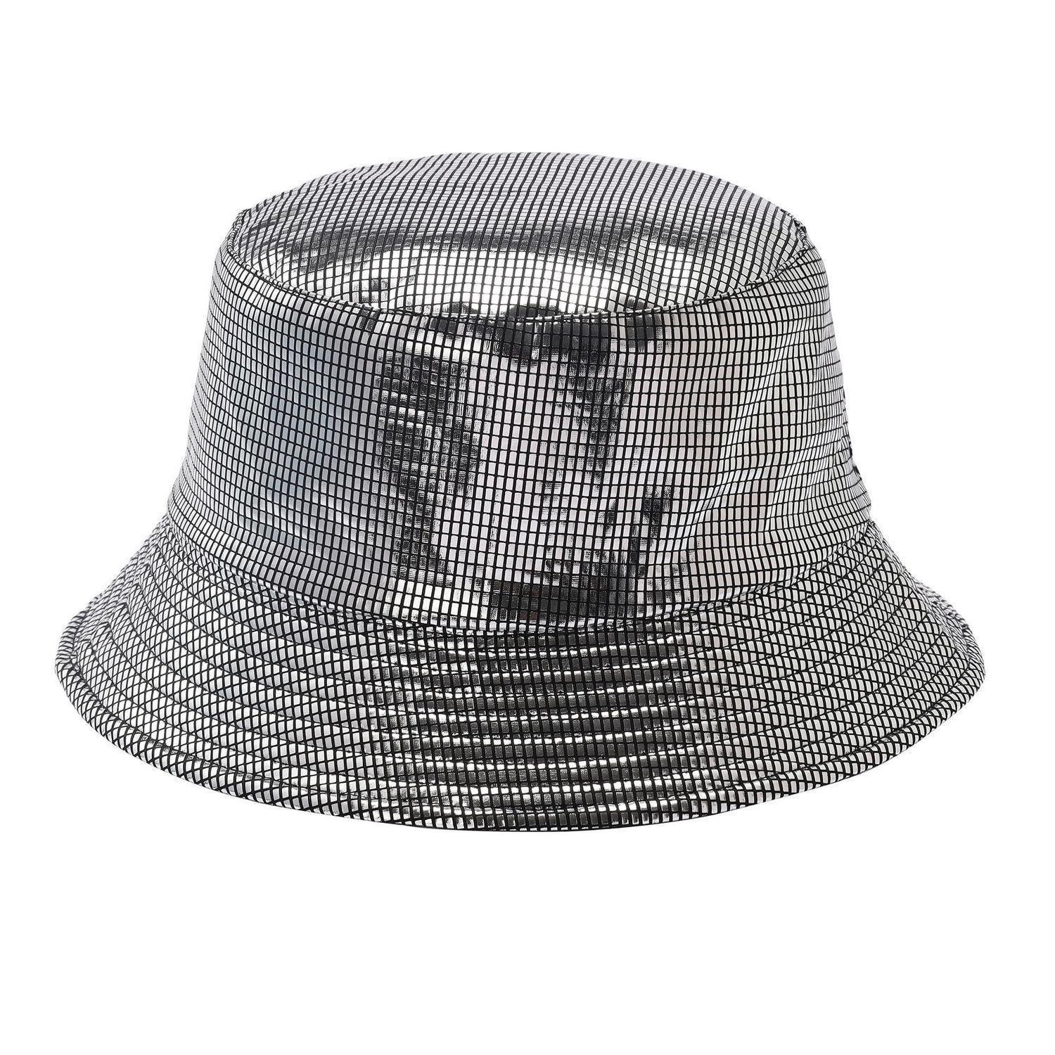 LuxusKollektion Fischerhut Paillettenhut Partyhut Disco Karneval Glitzer Unisex Kappe C.Schwarzes