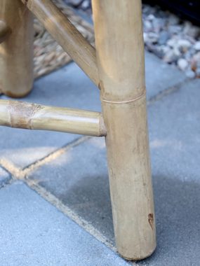Chic Antique Hocker Lyon Bambus
