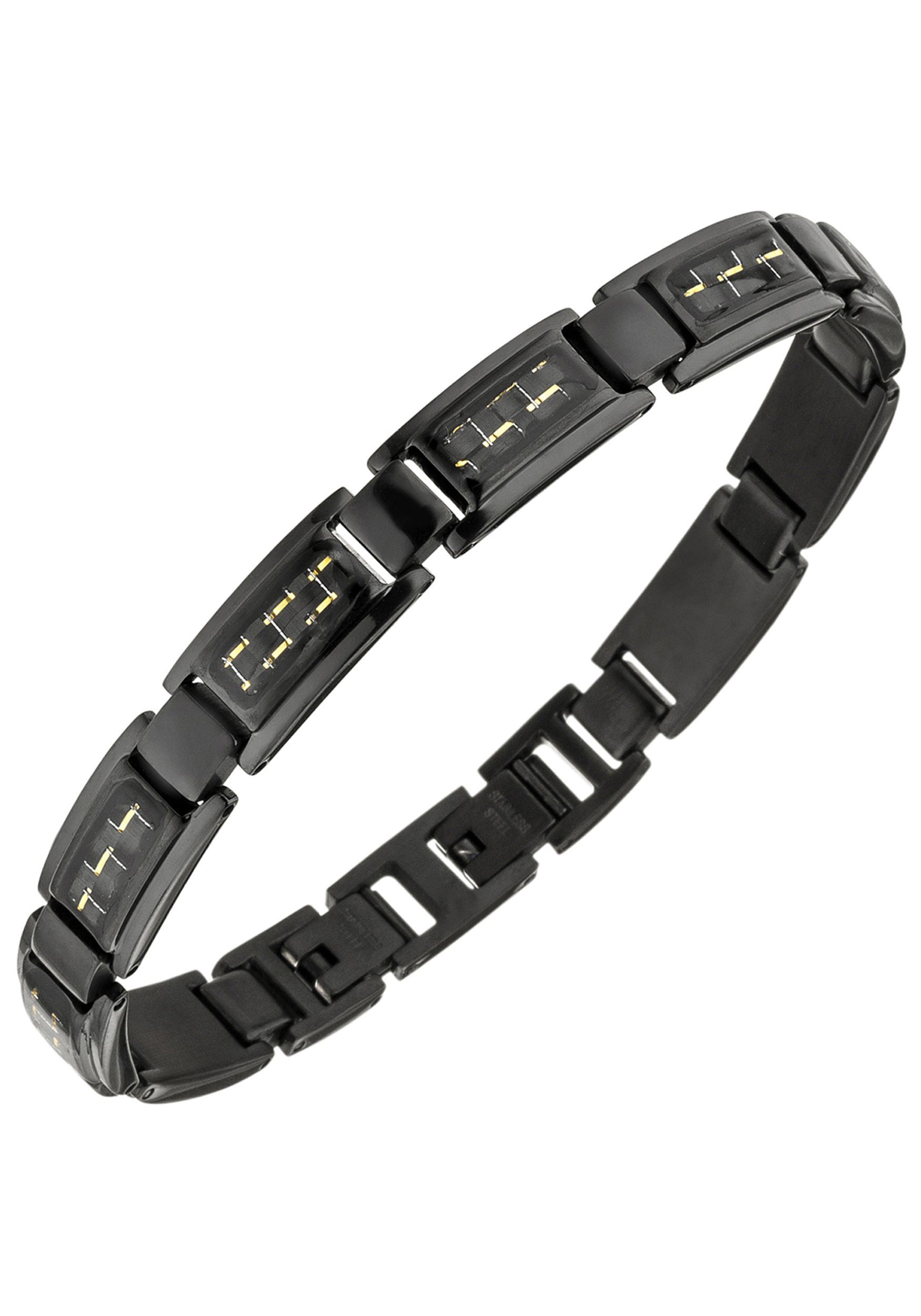 JOBO Armband, Edelstahl mit goldfarbenen Effekten 22 cm