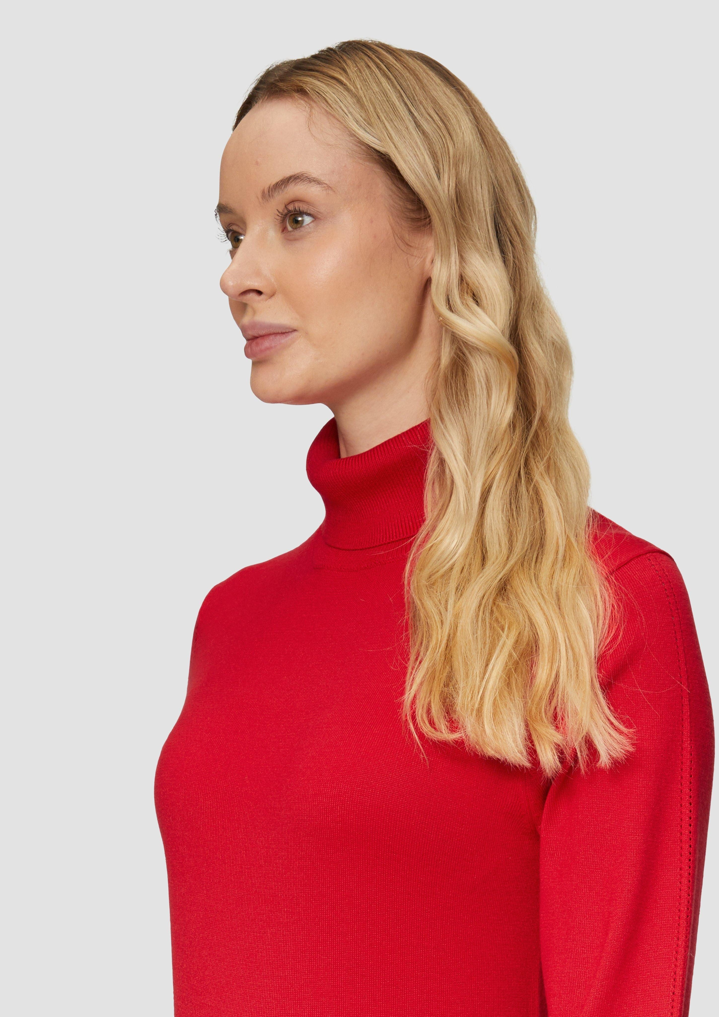 s.Oliver BLACK LABEL Strickpullover Feiner Rollkragenpullover günstig online kaufen
