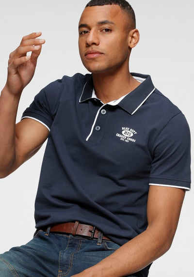H.I.S Poloshirt in Pique Qualität, mit bedrucktem Innenkragen