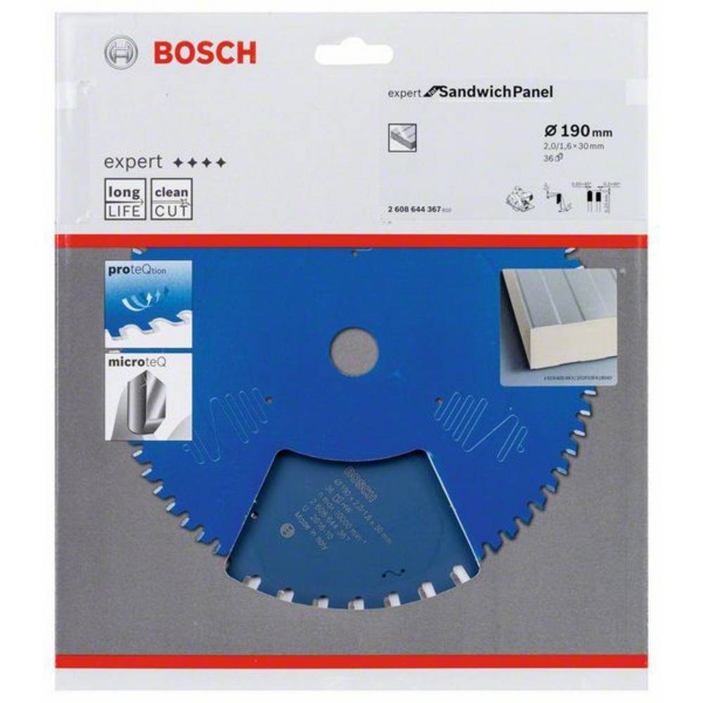 BOSCH Kreissägeblatt Kreissägeblatt190 x 30 x 2.0 mm, 36 2608644367