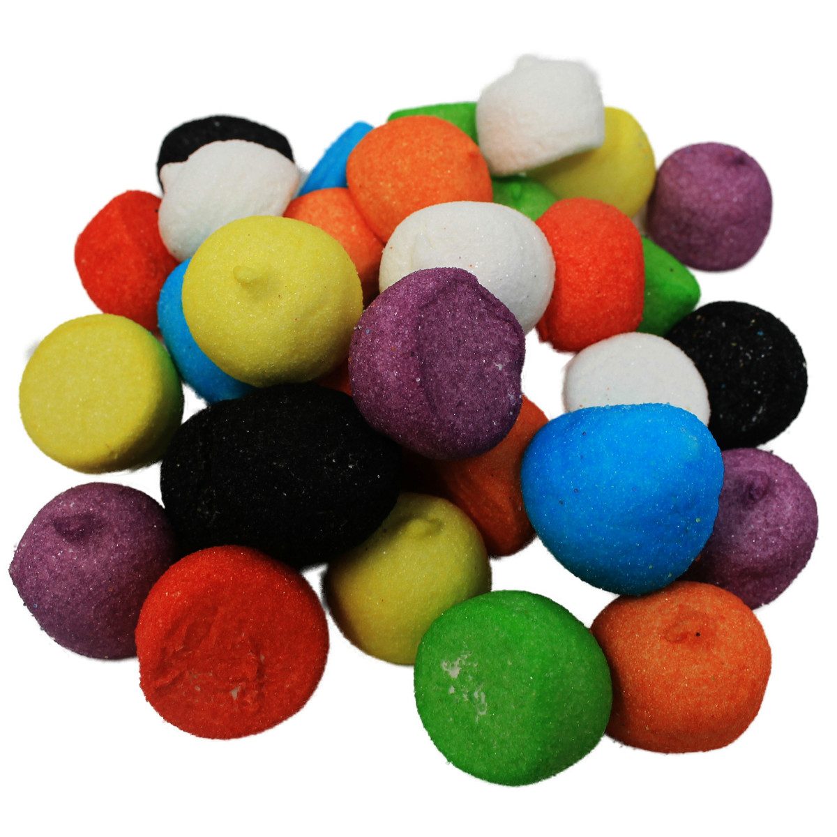 Fruchtgummi Bären & Co. Süßigkeit, Mellow Speckbälle bunter Mix Marshmallow mit Fruchtgeschmack 125g