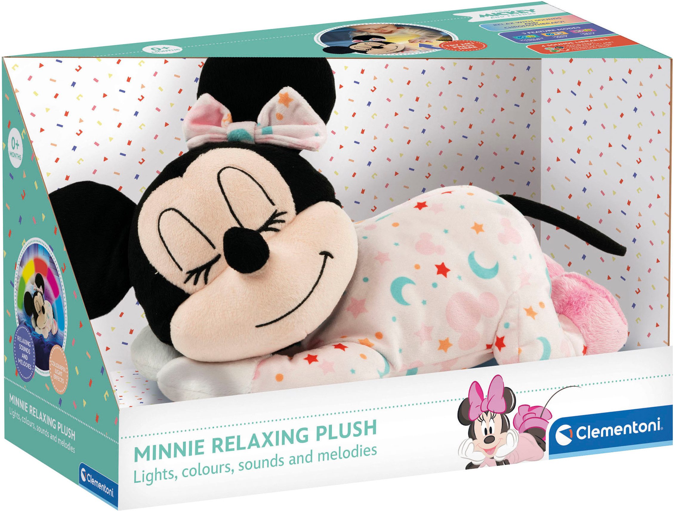 Clementoni® Plüschfigur Disney Baby, Schlafende Baby Minnie, mit Licht und günstig online kaufen