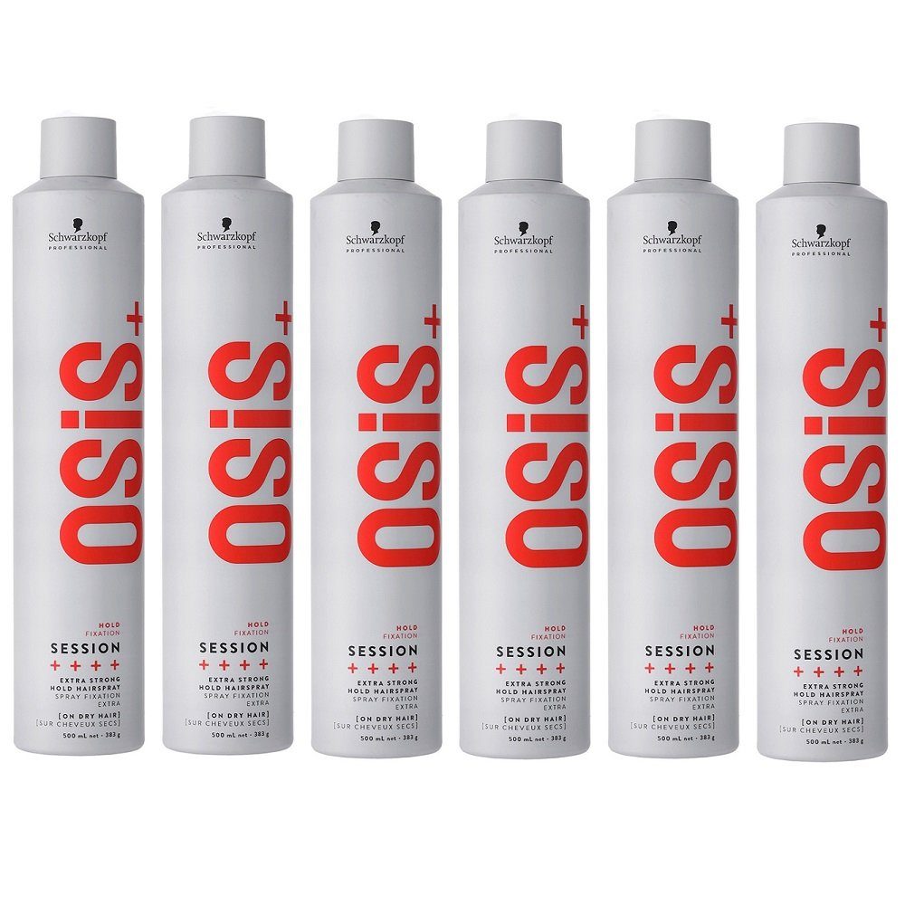 Schwarzkopf Professional Haarpflege-Spray Osis Session extreme Hold Hairspray 6x500ml