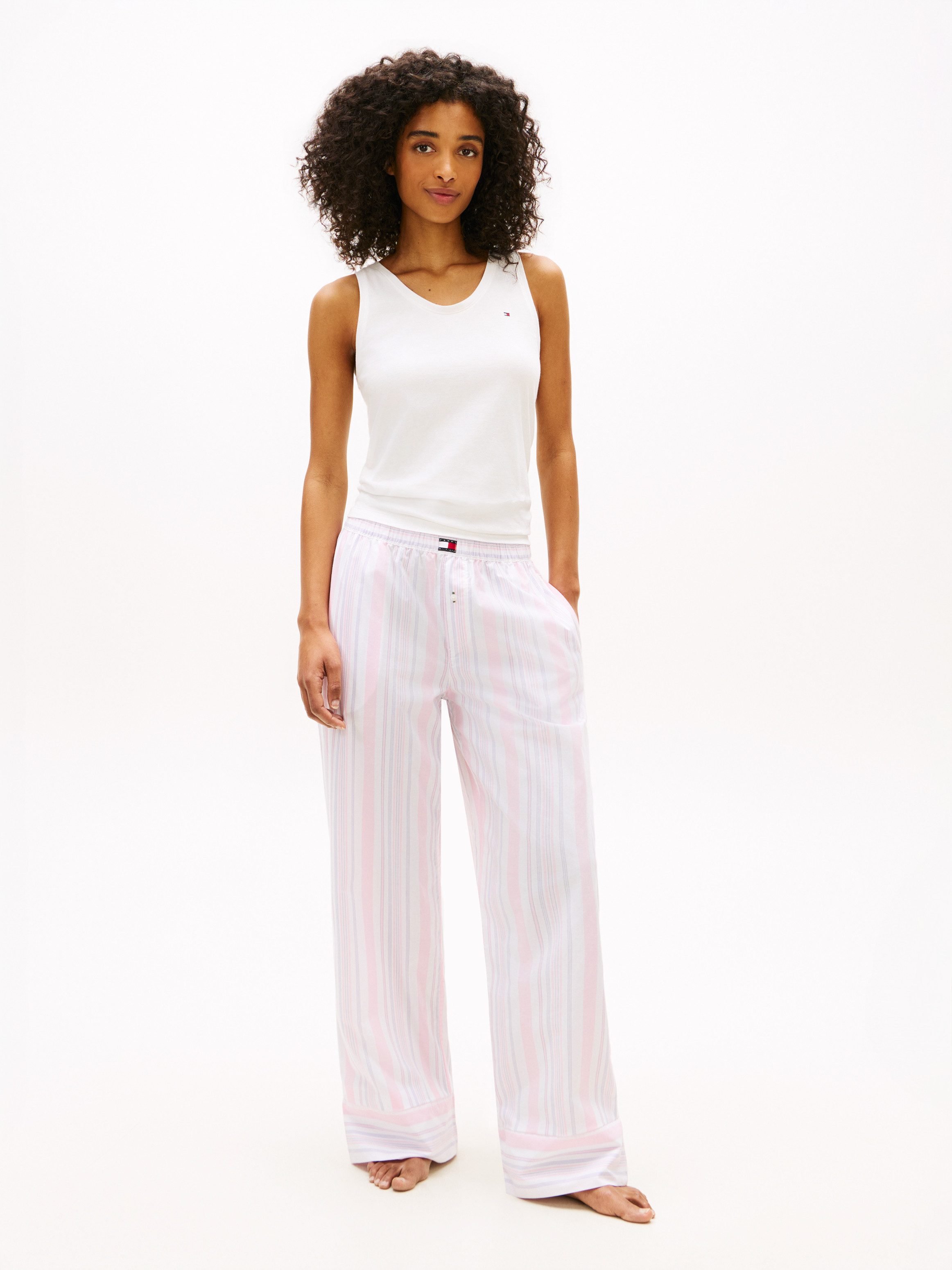 Tommy Hilfiger Underwear Pyjamahose POPLIN STRIPE