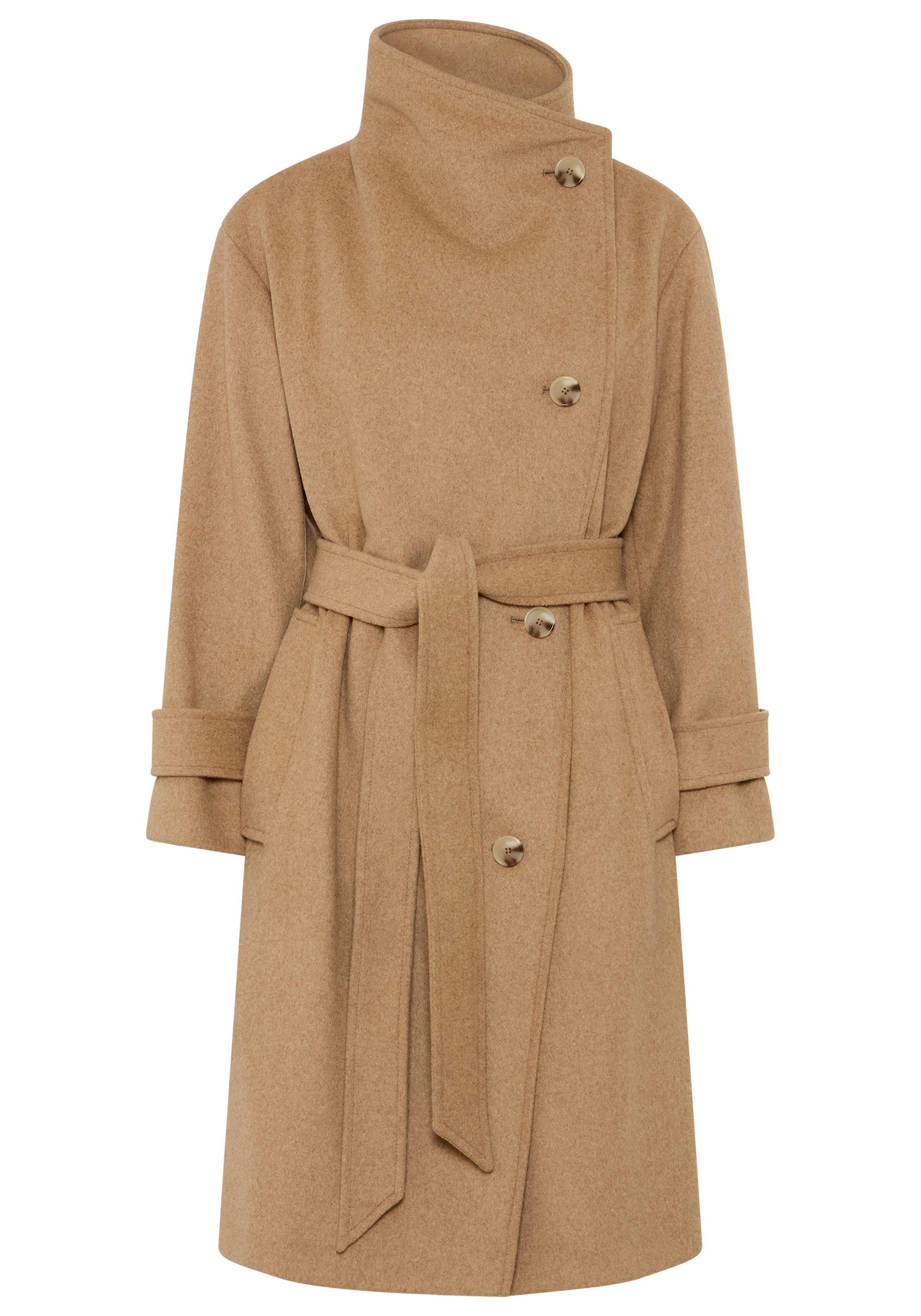 BOSS ORANGE Langmantel Cayla Premium Damenmode mit Wolle, Relaxed Fit