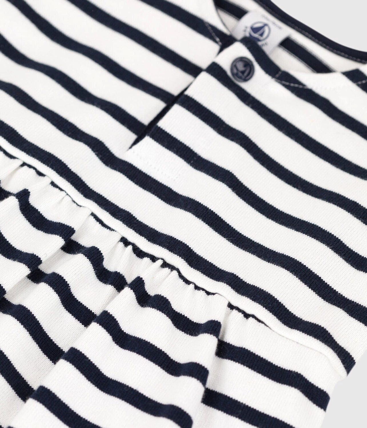Petit Bateau A-Linien-Kleid Petit Bateau Babykleid blau weiß gestreift