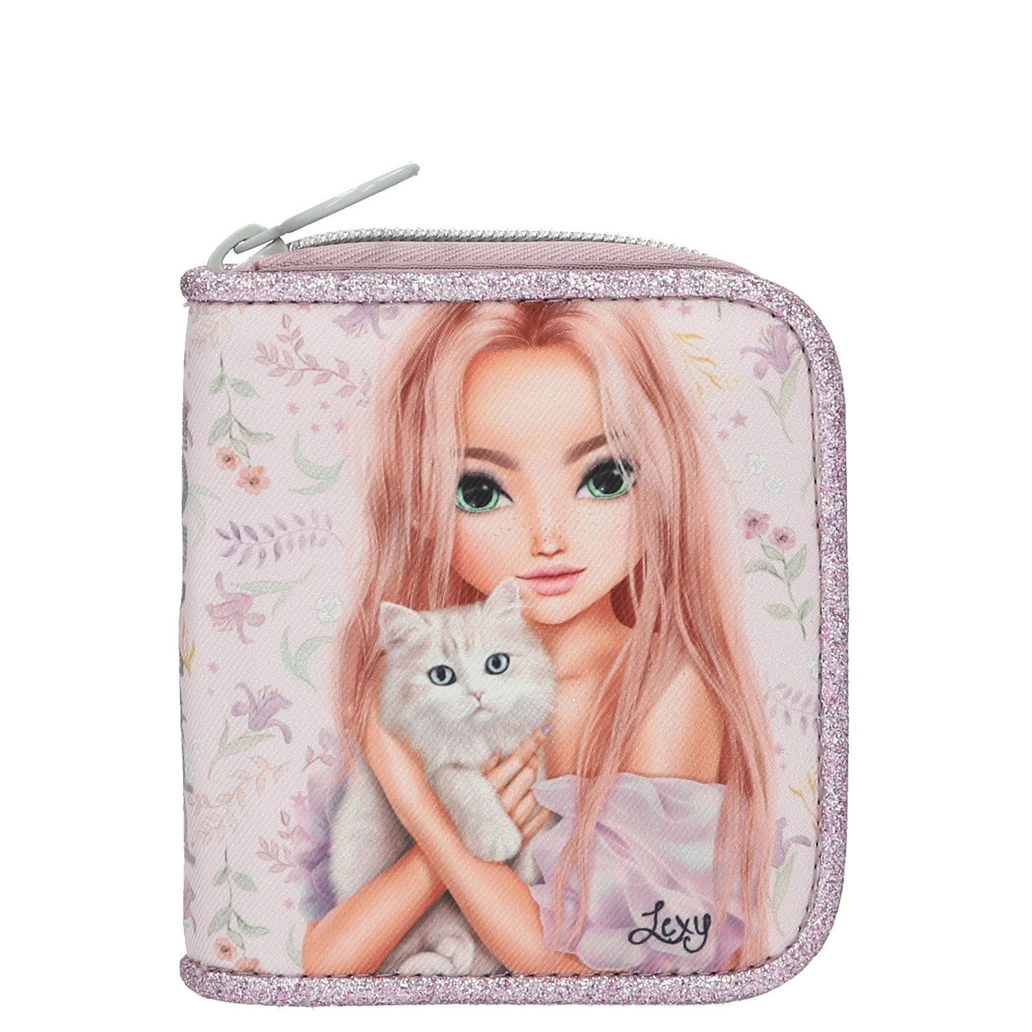 Depesche Federtasche Depesche Kinder Portemonnaie TOPModel BLooming Kitty Flieder