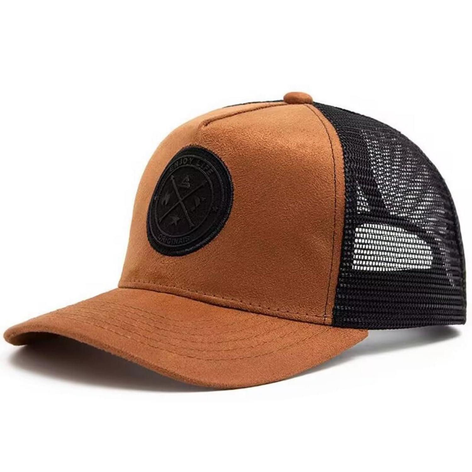 LuxusKollektion Baseball Cap Baseball Cap Mesh Trucker Kappe 56-60 Braun (1-St)
