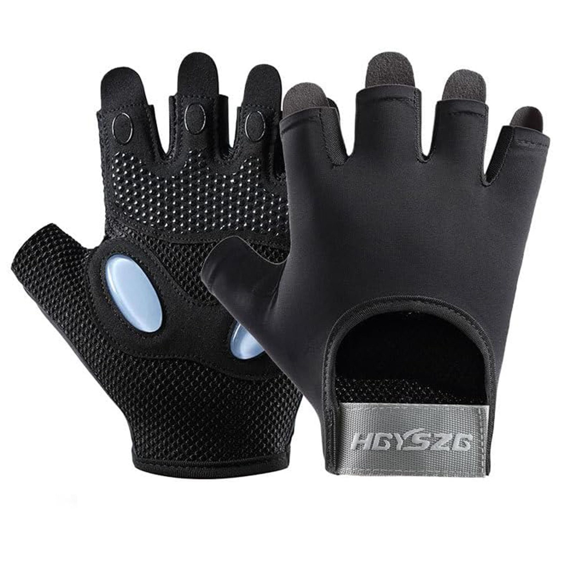 Fahrradhandschuhe Fingerlose Fitnesshandschuhe, atmungsaktiv, rutschfest, stoßdämpfend