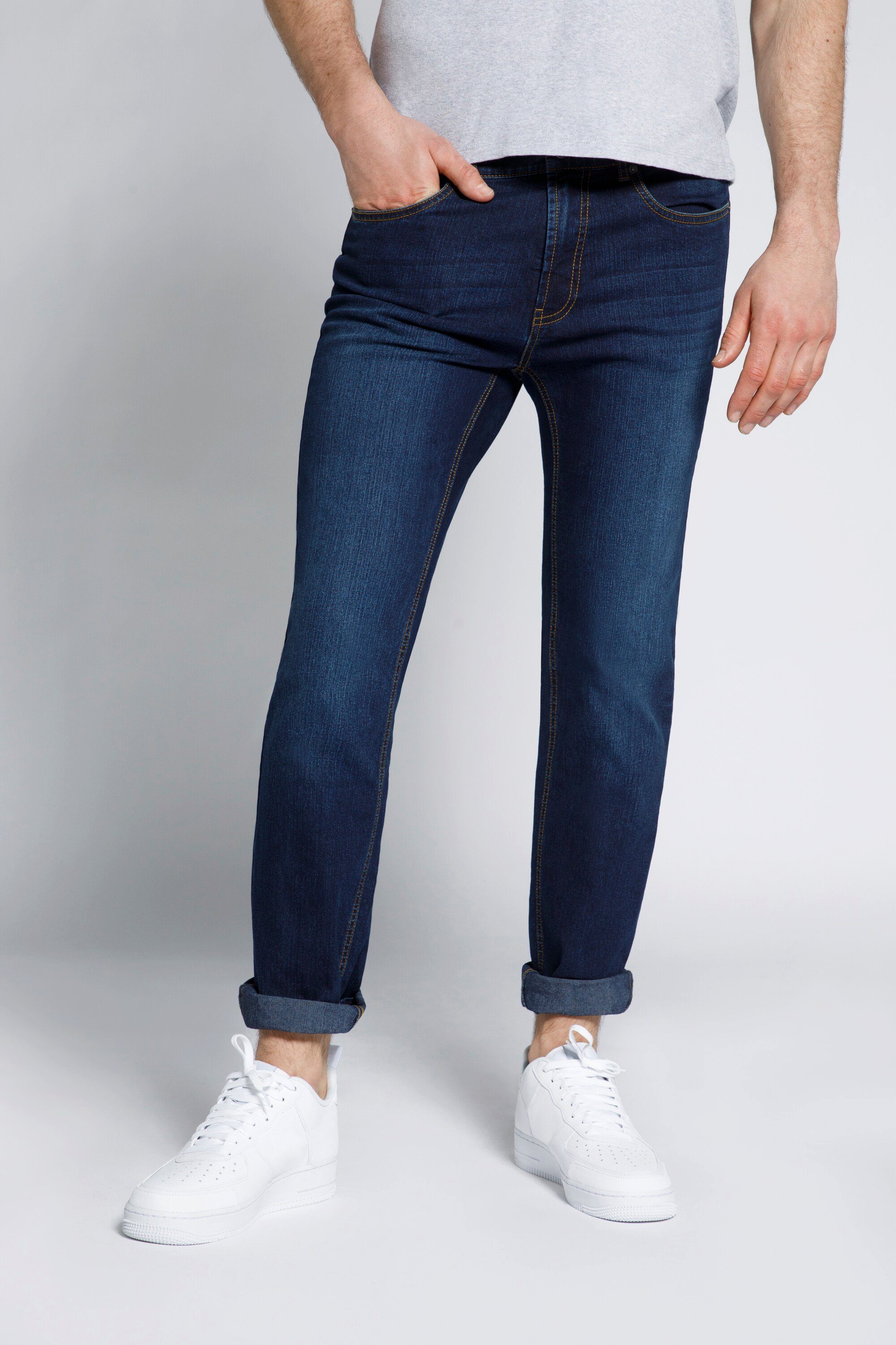 STHUGE 5-Pocket-Jeans STHUGE Herren Jeans Modern Fit dark blue denim
