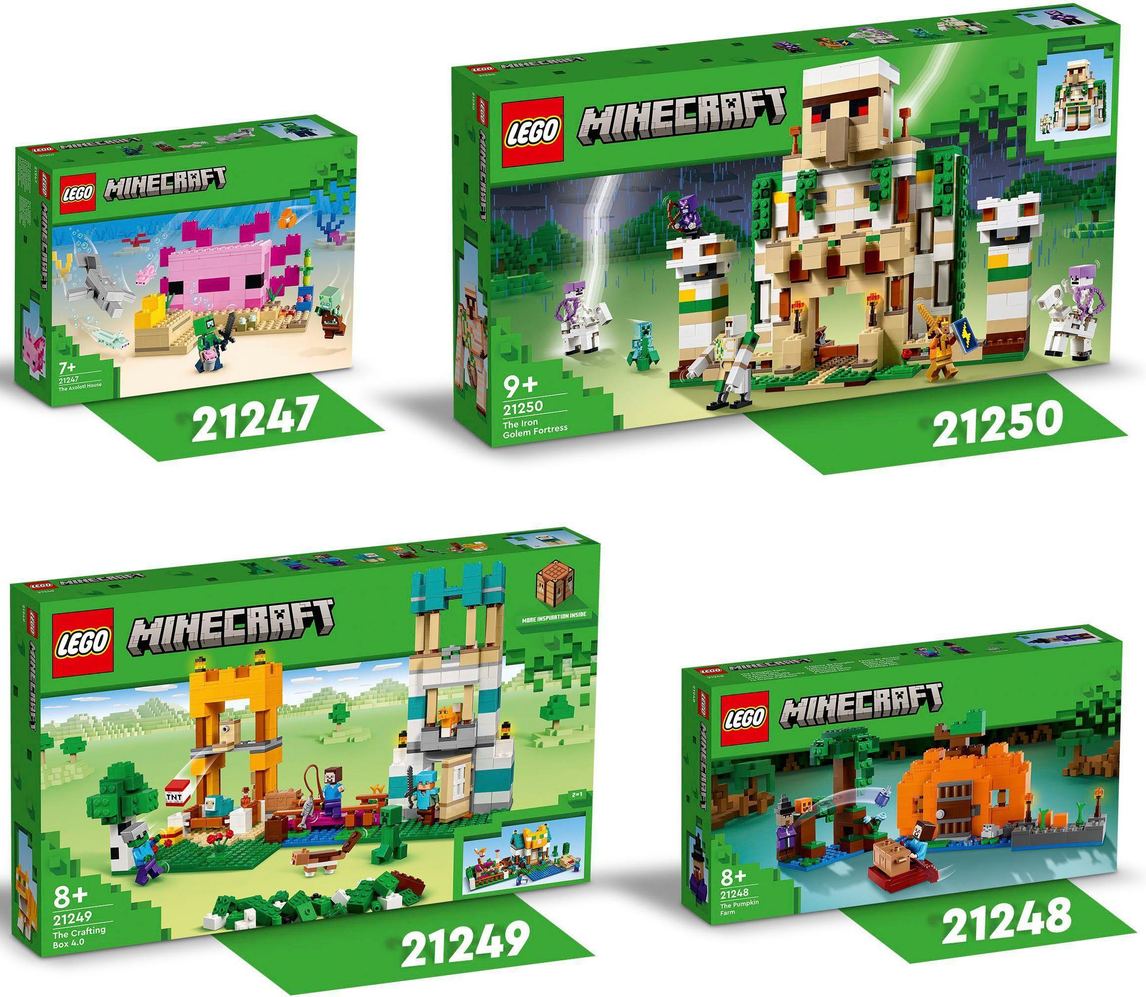 Konstruktionsspielsteine LEGO® Made St), (21249), LEGO® Europe in Crafting-Box Die 4.0 Minecraft, (605