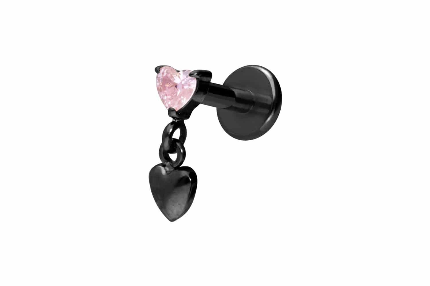 Schwarz-Kristall: Rosa