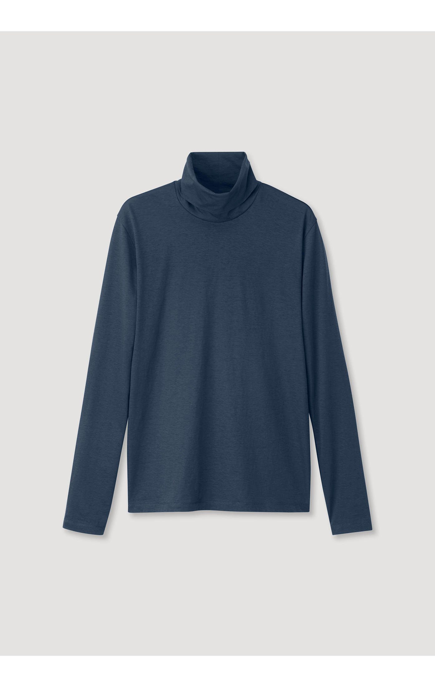T-Shirt tiefseeblau reiner Hessnatur Bio-Baumwolle aus
