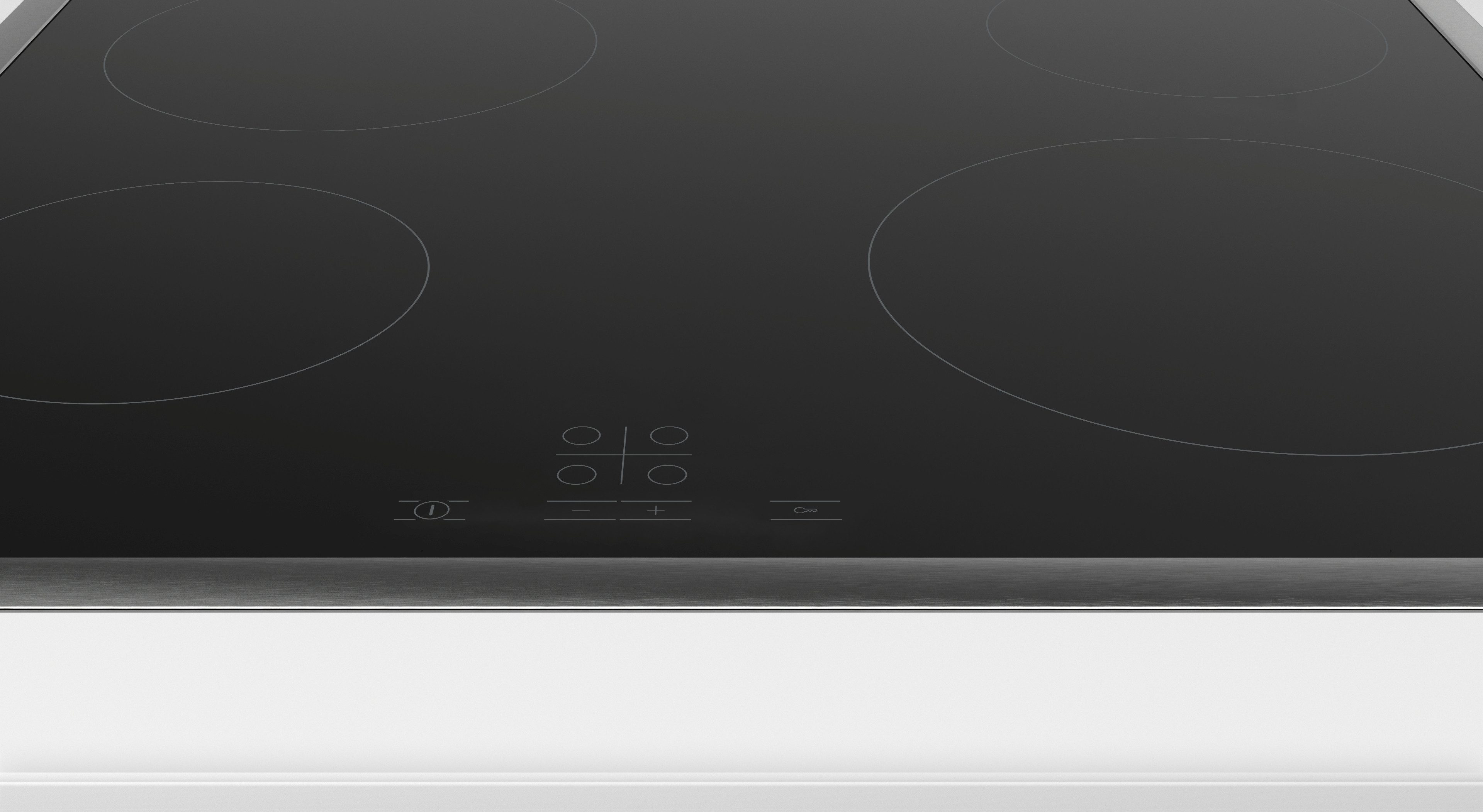 BOSCH Elektro-Kochfeld Serie 4 PKE645BA2E, Touch Select - Funktion für Bedienung per Fingerdruck