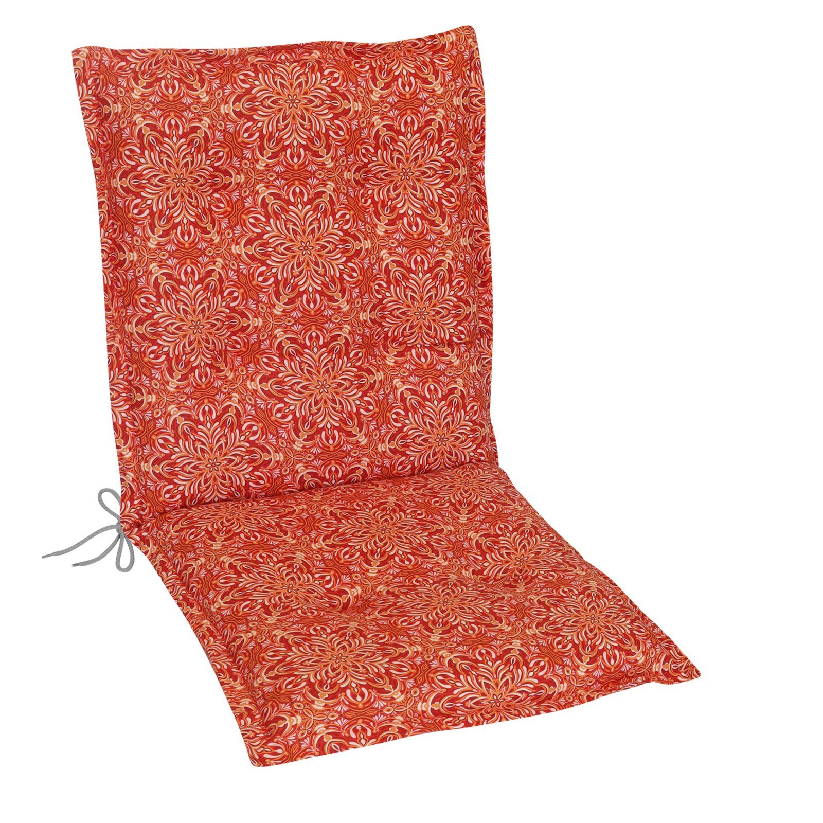 Herlag Polsterauflage Valeria Niederlehner, Niedriglehner 103x50x7,5cm, Mandala Orange