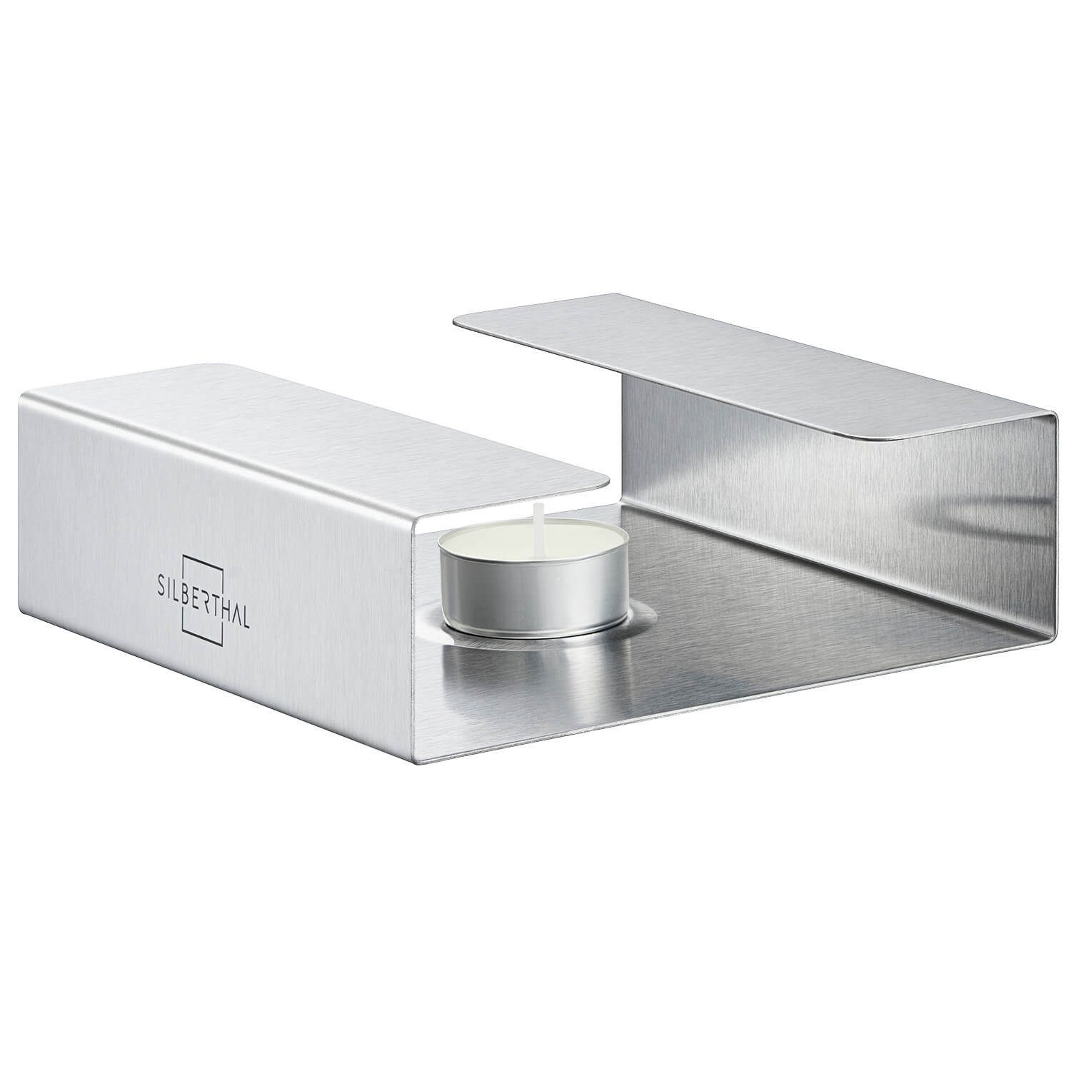 SILBERTHAL Teestövchen Stövchen aus Edelstahl, Mulde für Teelicht