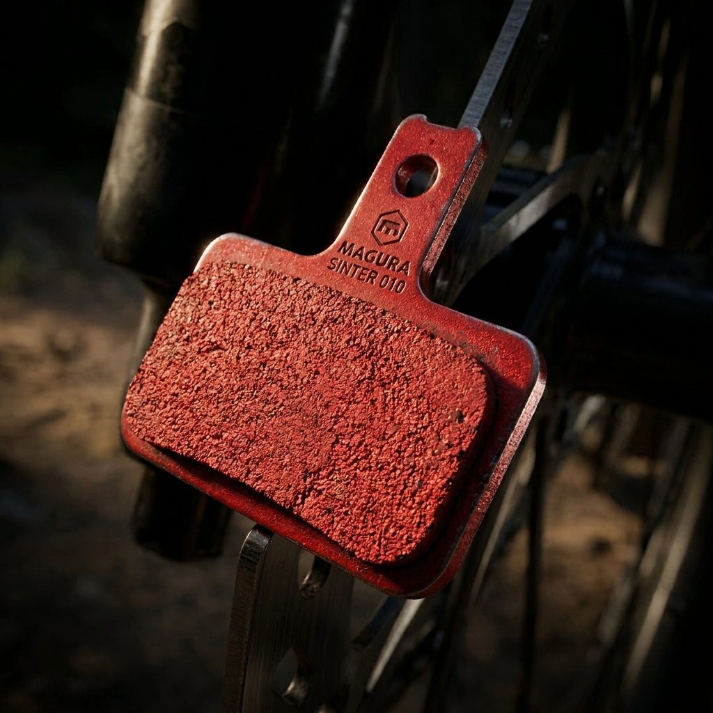 Magura Scheibenbremse Scheibenbremsbelag Sinter 010 Magura organisch, MTB Standard, rot, 25