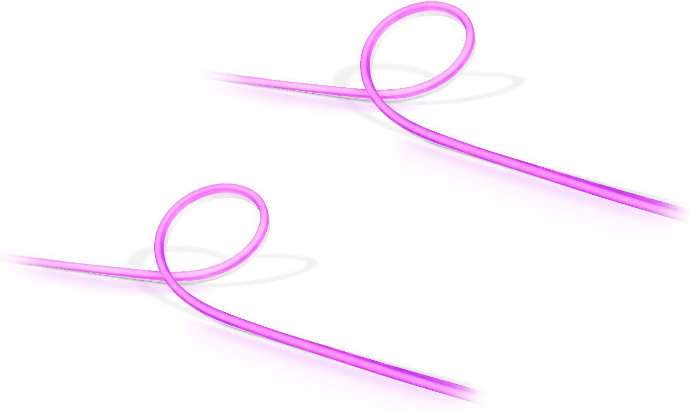 Philips Hue LED-Streifen Lightstrip Outdoor 5m White & Col. Amb. 2er Set, 1-flammig, 2 x 5 m Philips Hue Lightstrip Outdoor Stripe White & Colour.