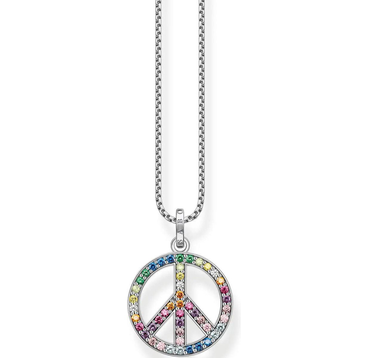 THOMAS SABO Kette mit Anhänger Peace-Zeichen KE2170-318-7-L55V günstig online kaufen