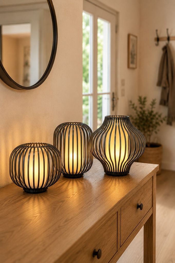TIZIANO - DESIGN & EMOTIONS Dekofigur Dekolicht Atrani LED Metall grau in 3 Varianten