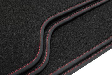 teileplus24 Auto-Fußmatten BGF563 Velours Fußmatten Set kompatibel mit Hyundai Tucson 2 2015-2020