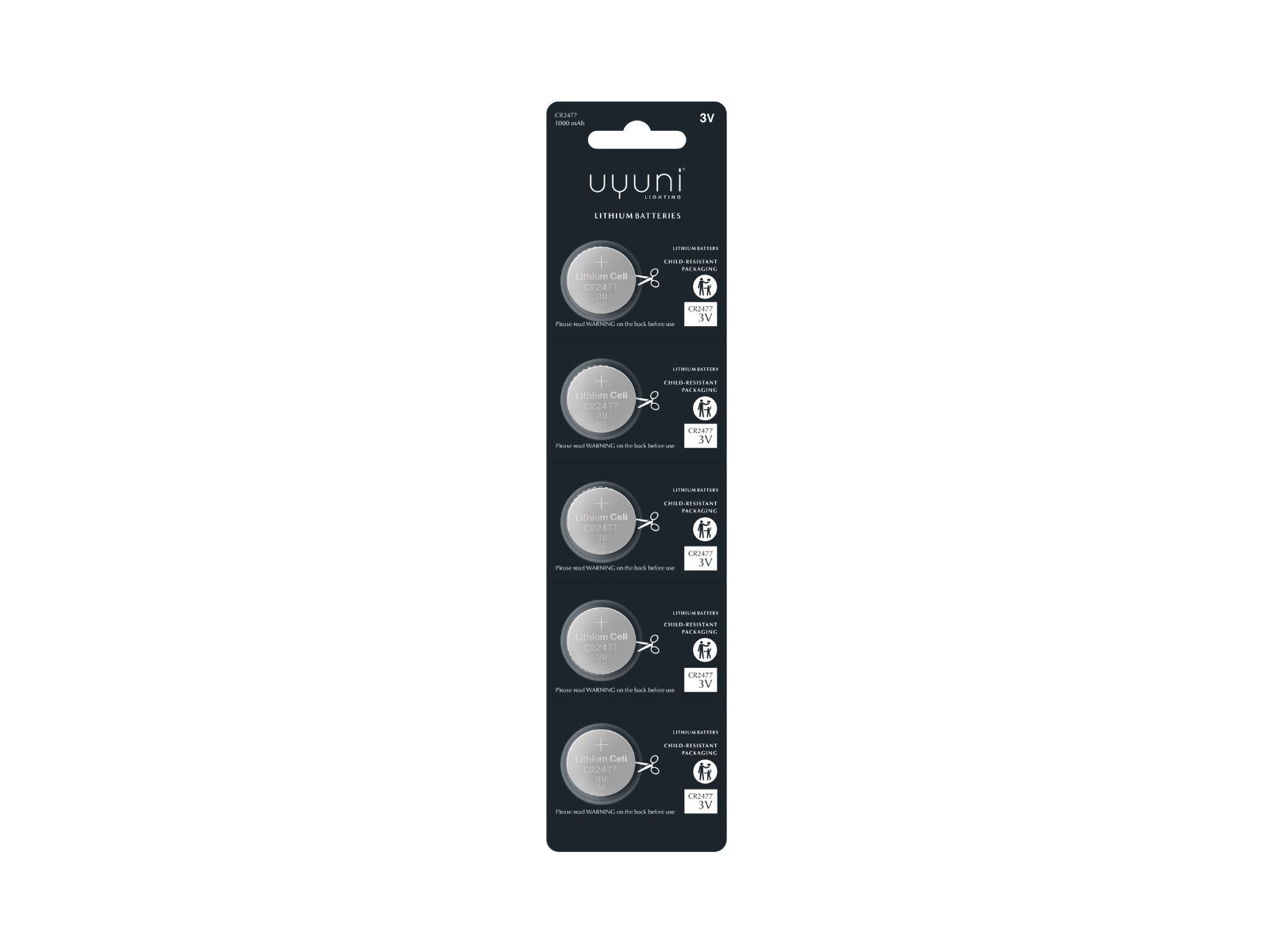 UYUNI Lighting Batterien CR2477 3V 5erSet (1 Pack) Batterie