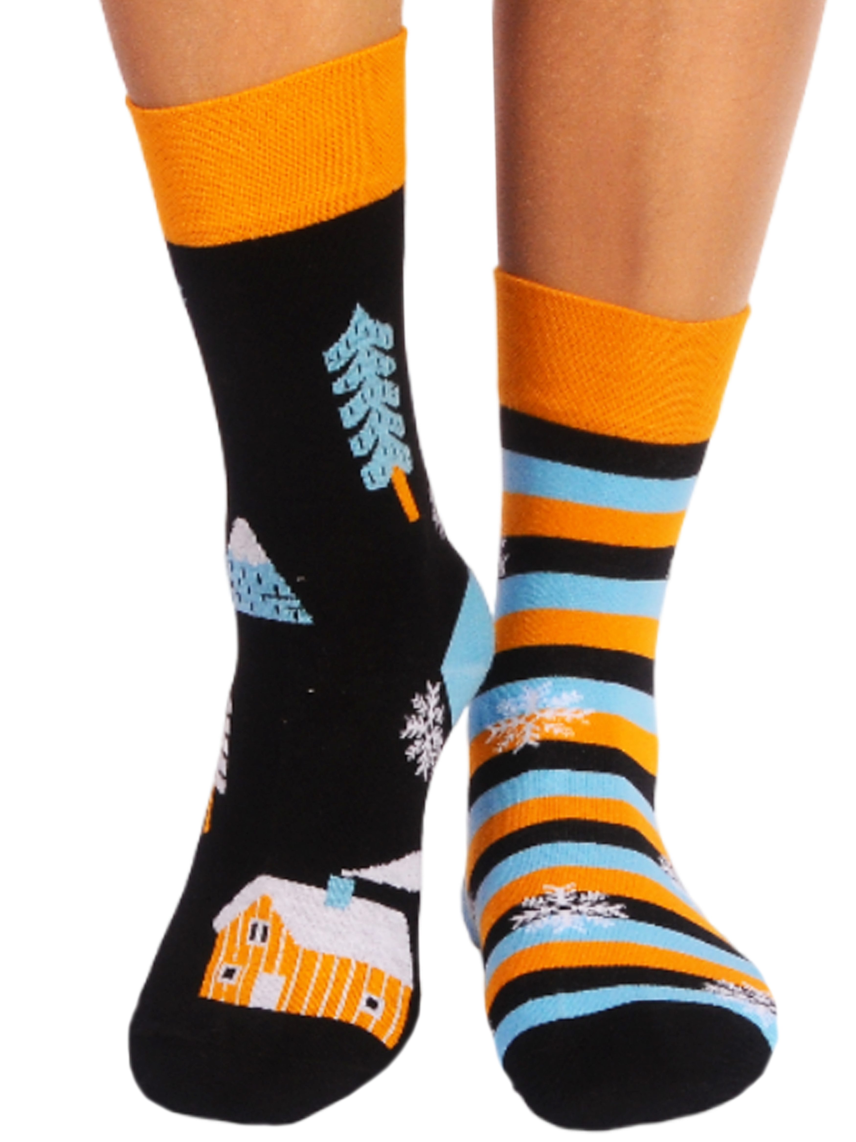 Martinex Socken Socken weihnachtlich Weihnachtssocken socks Strümpfe in schwarz unisex, 35 36 37 38 39 40 41 42 43 44 45 46