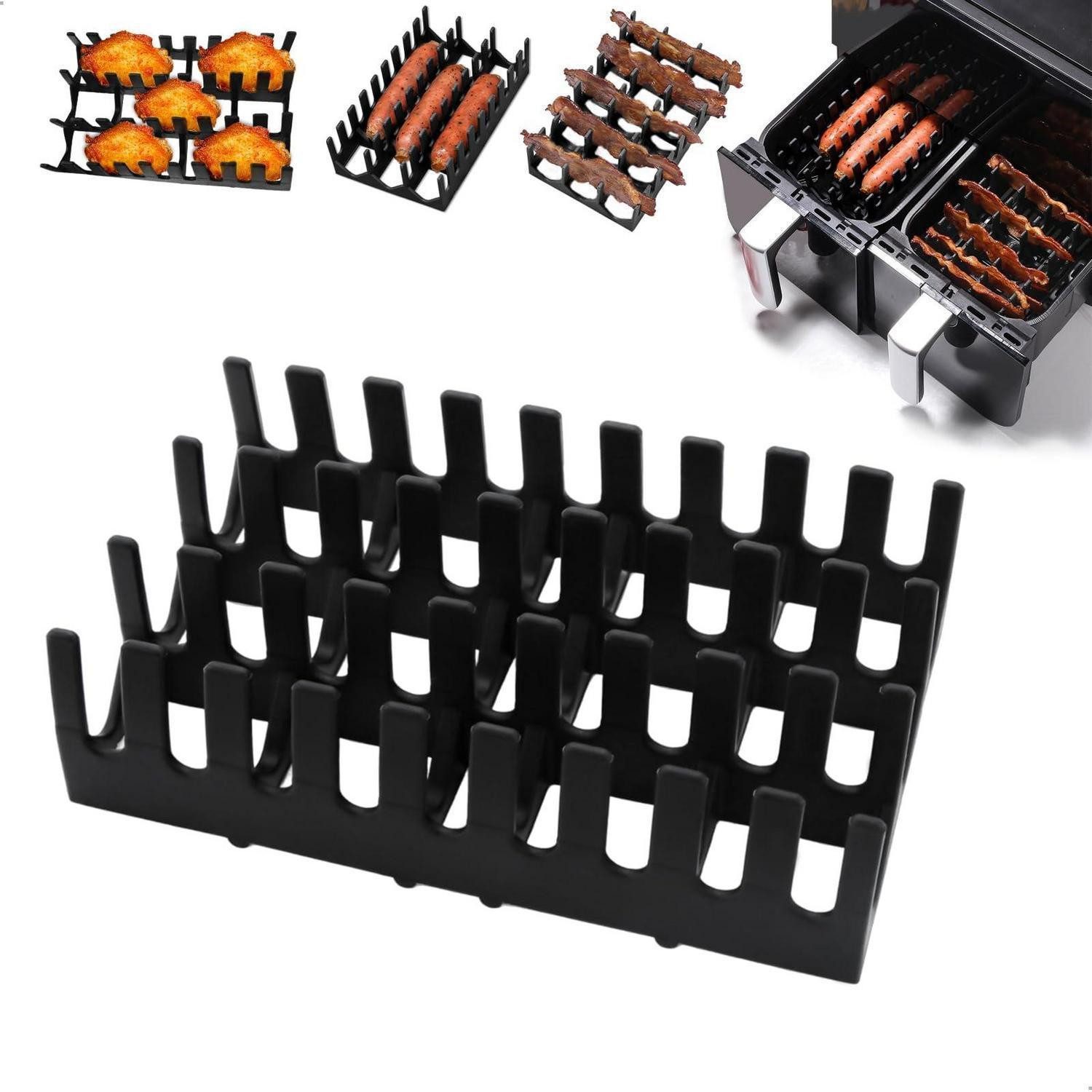 LuxusKollektion Airfryer-Grillrost Heißluftfritteuse Silikonform Schwarz (1-St)