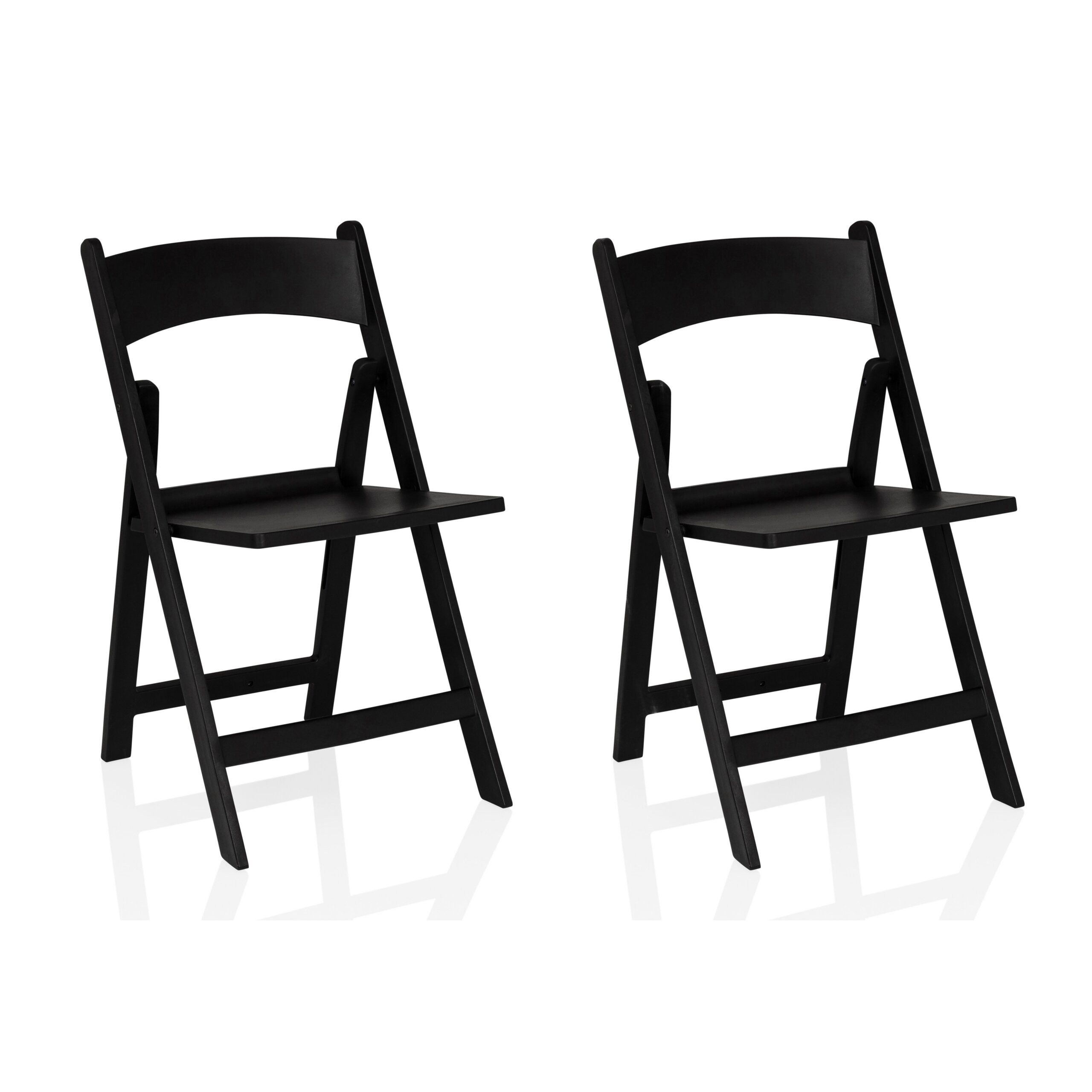 hjh LIVING Gartenstuhl Outdoor Stuhl 2er Pack Travano 1 Kunststoff, 2er Pack Klappstühle wetterfest, faltbar, für Camping Garten Terrasse