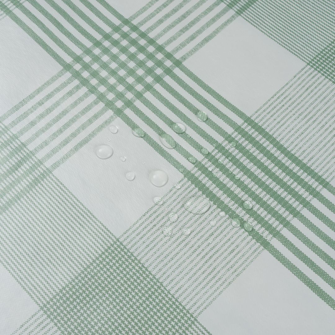 laro Tischdecke Wachstuchtischdecke Linea Karo Grün PVC Eckig