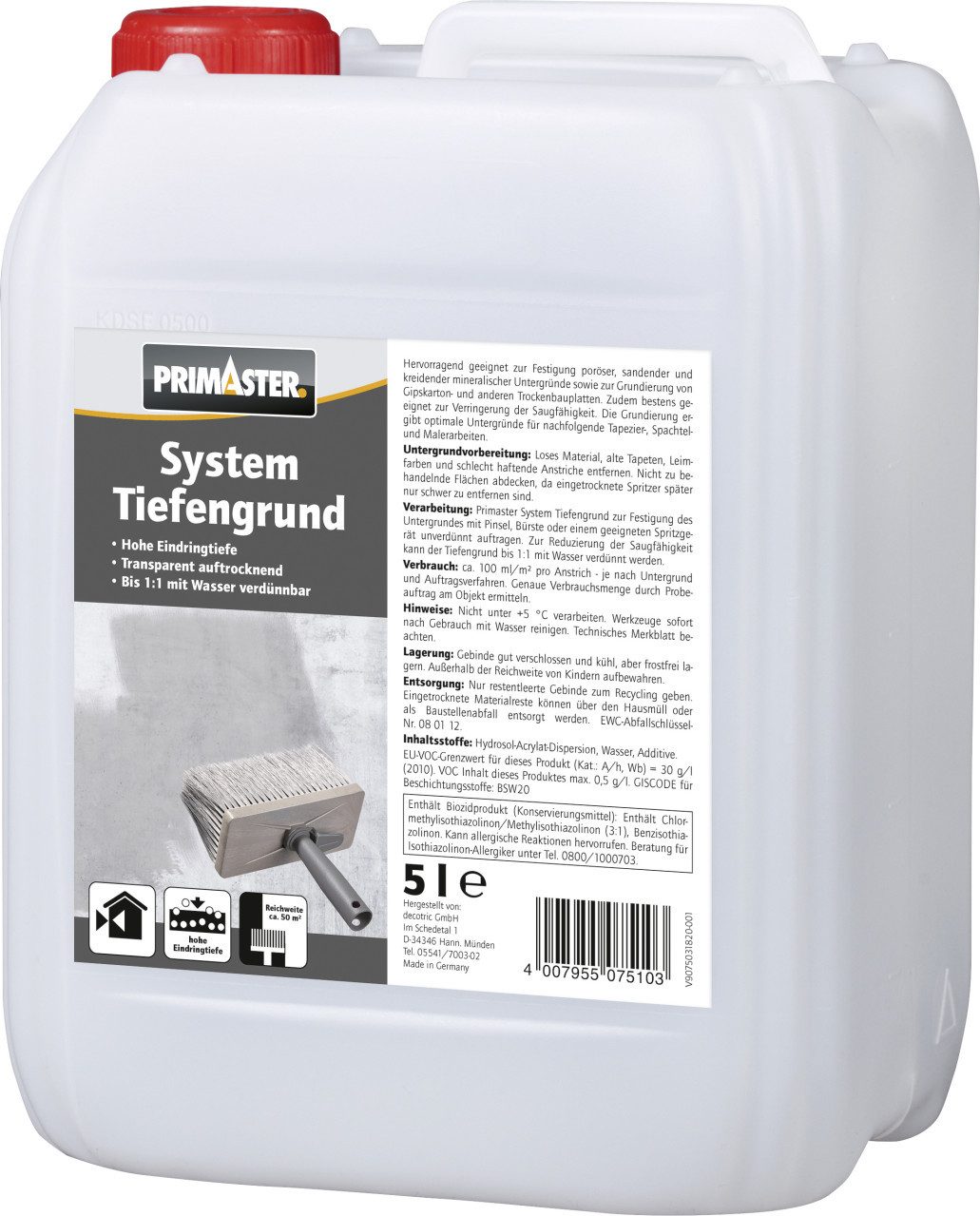 Primaster Tiefengrund Primaster System Tiefengrund 5 l