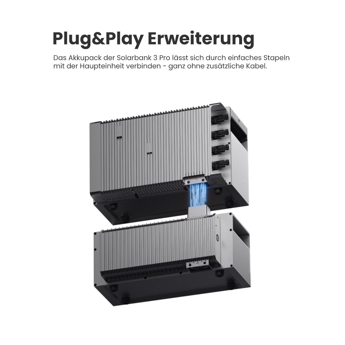 Anker Balkonkraftwerk Anker Zusatzsakku für Anker SOLIX Solarbank 3 E2700 Pro/2 E1600 Pro
