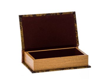 Aubaho Buchtresor Schatulle Box in Buchform Geschenk Schmuck Buch Landkarte Nord Amerika