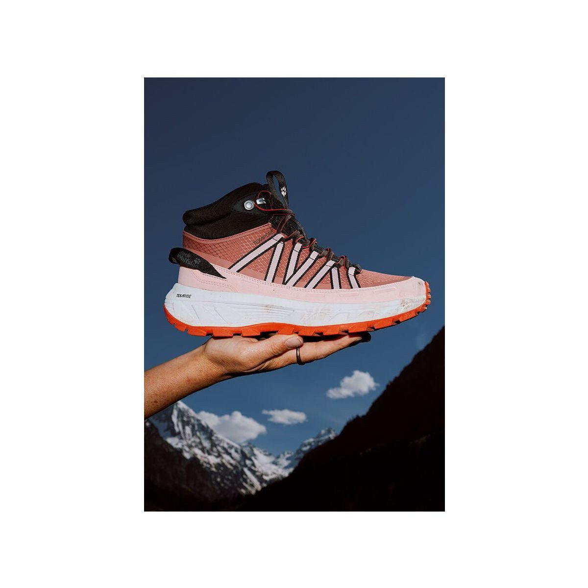Jack Wolfskin Wild Hike Texapore Mid W Hikingschuh Wasserdichter Damen-Wanderschuh mit EVA-Dämpfung und griffiger Sohle
