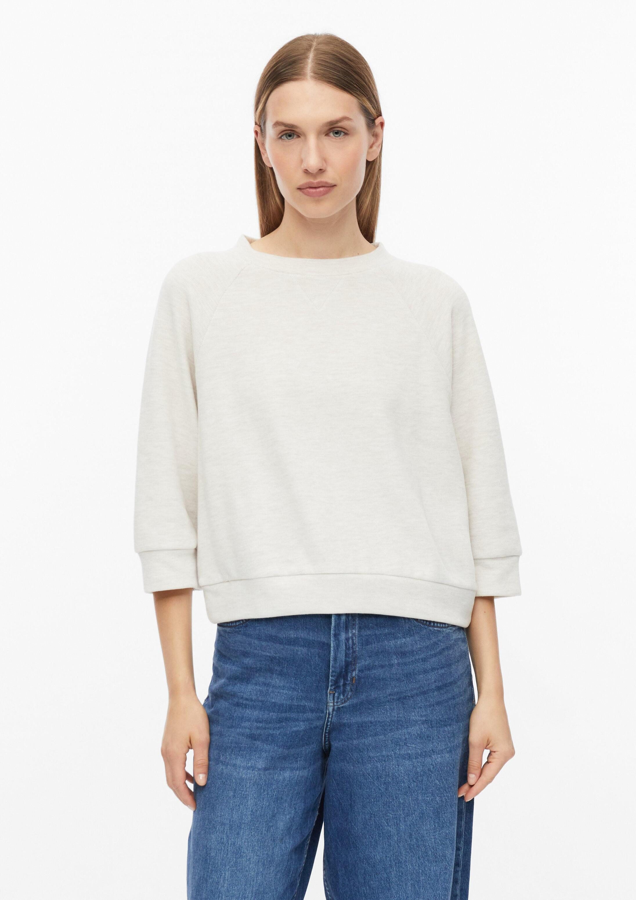 s.Oliver 3/4 Arm-Pullover Sweatshirt Weiches Sweatshirt mit 3/4-Ärmeln