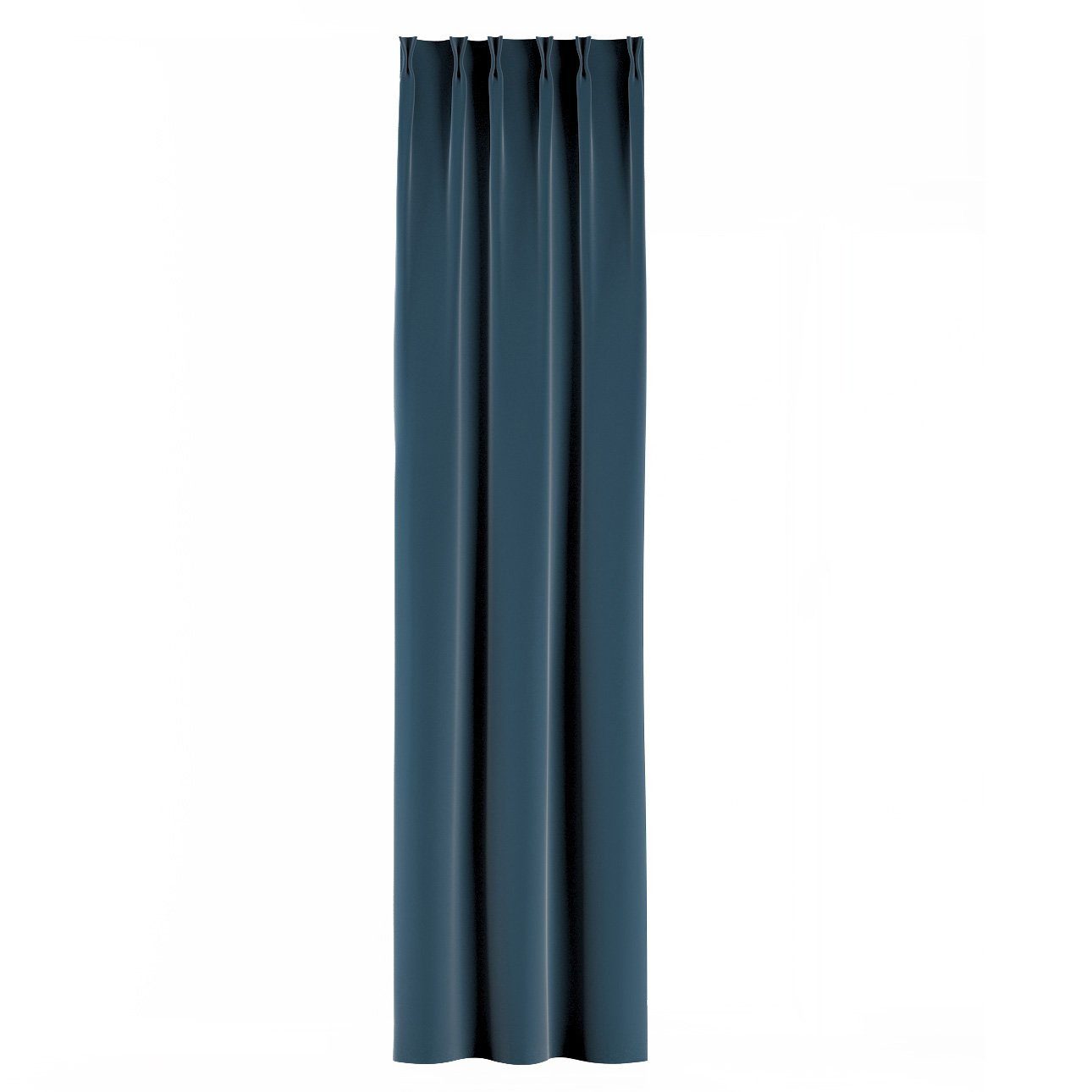 100 Dekoria Vorhang Vorhang blau flämischen 2-er x 70 Falten Velvet, cm, mit