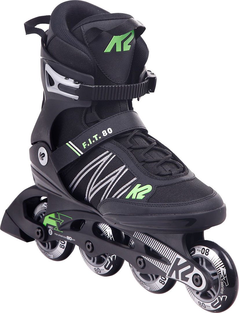 Inlineskates K2 F.I.T. 80 Inline Skate black/green