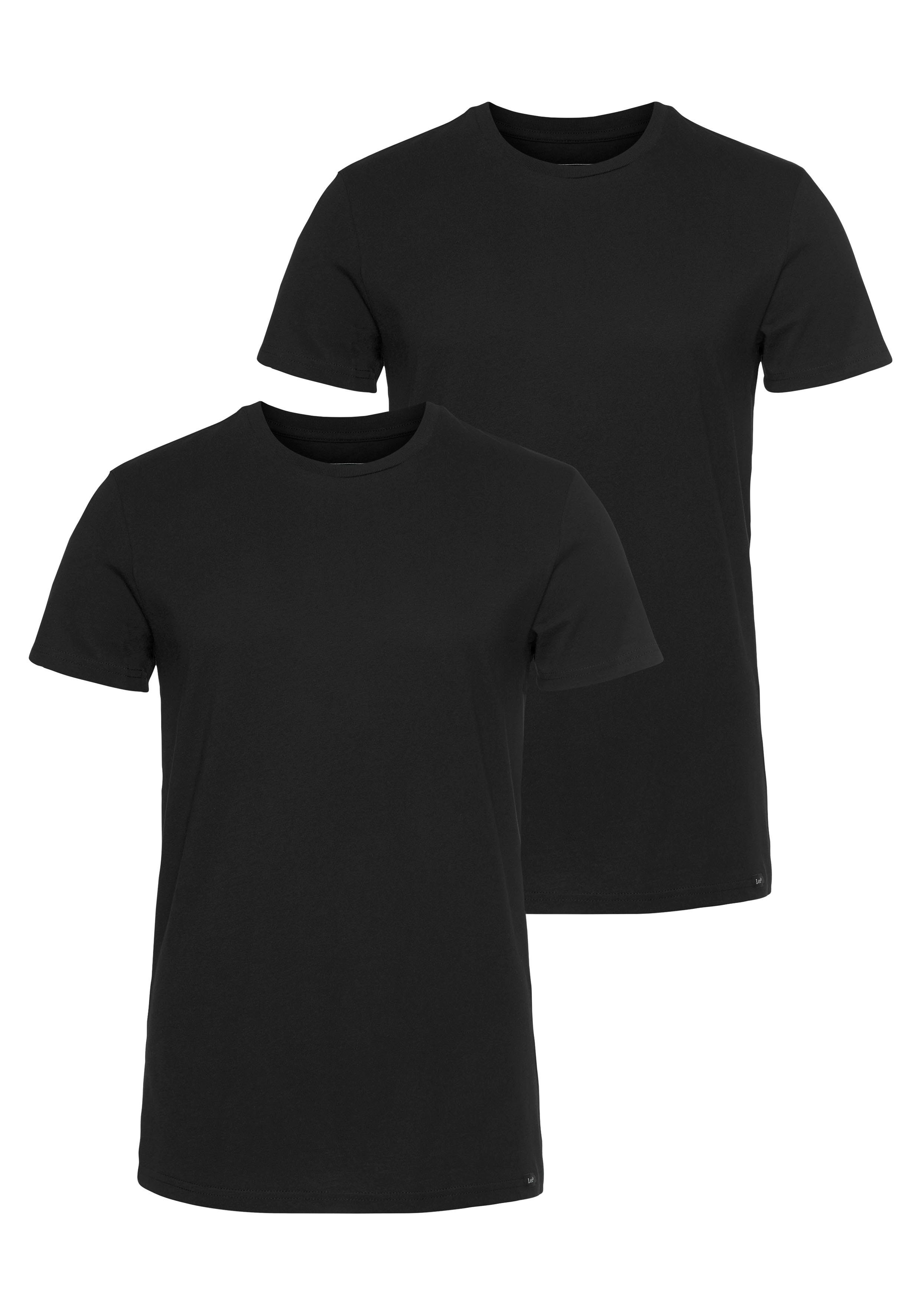 2-tlg) Lee® T-Shirt schwarz (Set,